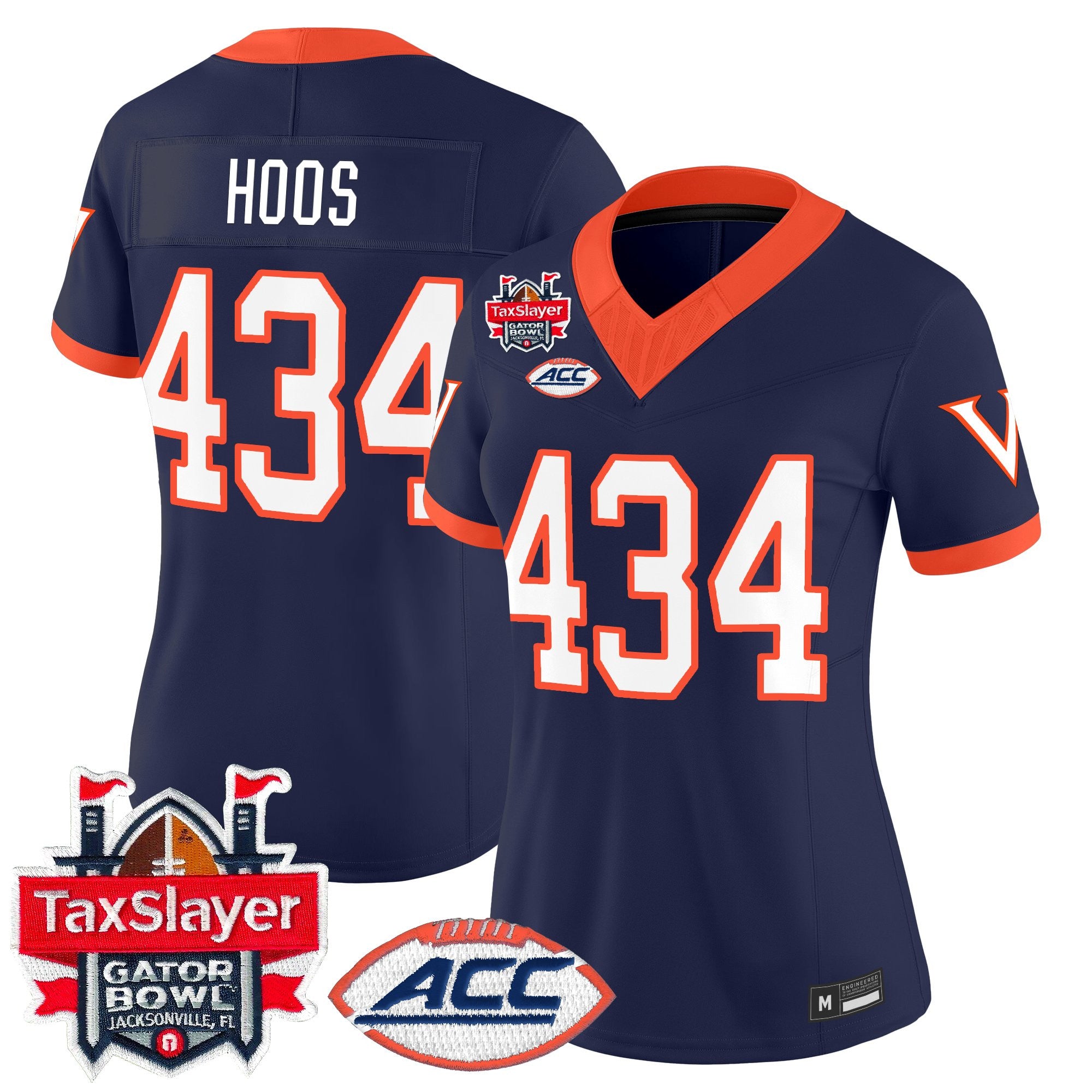 Women's Virginia Cavaliers 1995 Throwbacks Vapor Limited Jersey - Gator Bowl Patch - All Stitched