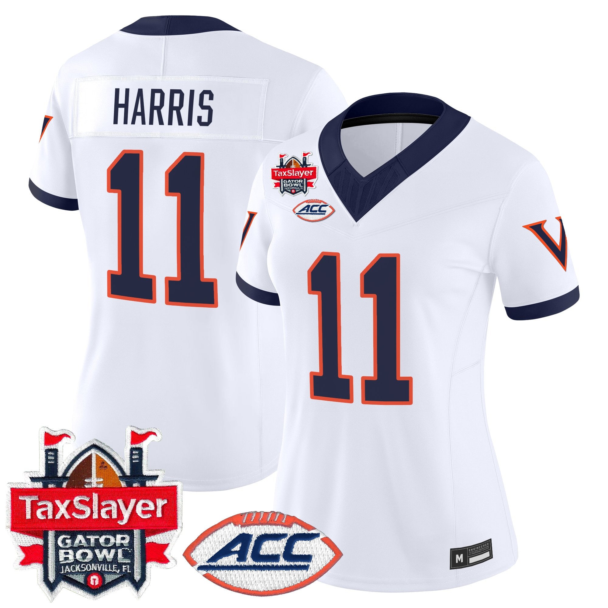 Women's Virginia Cavaliers 1995 Throwbacks Vapor Limited Jersey - Gator Bowl Patch - All Stitched