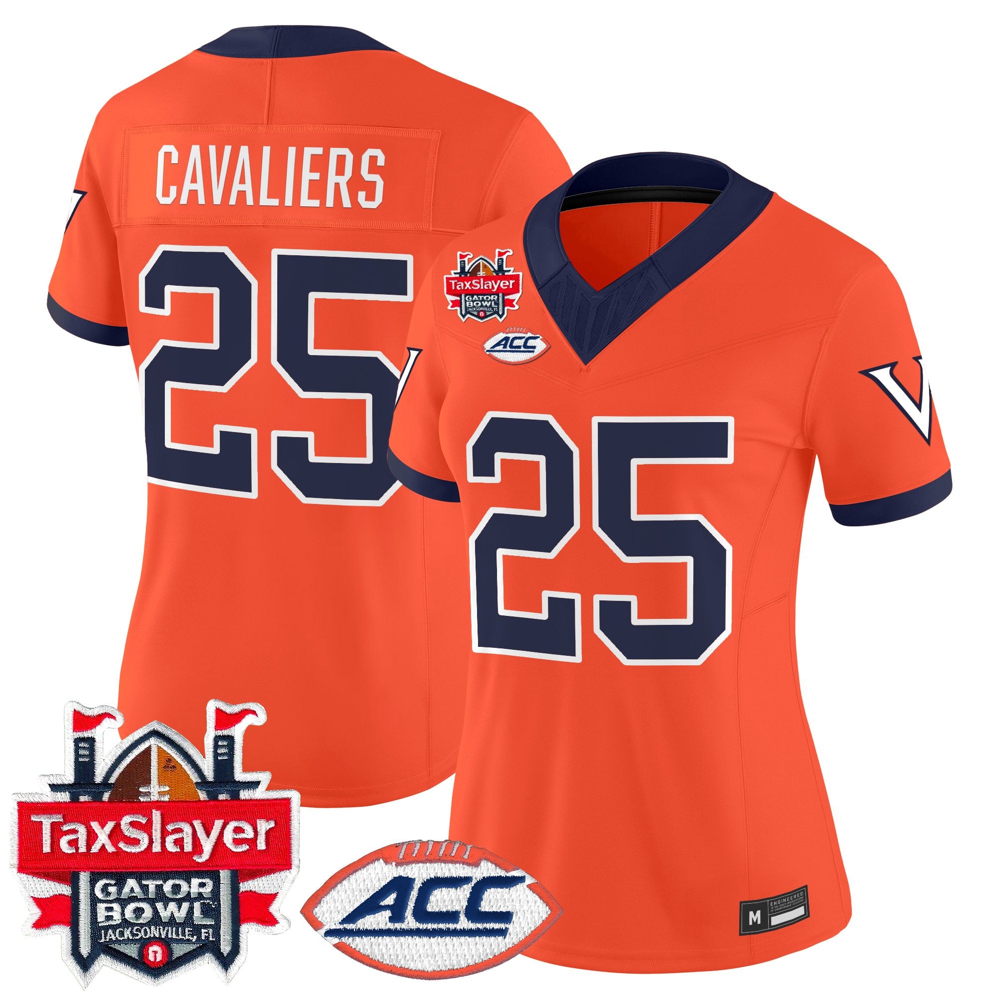 Women's Virginia Cavaliers 1995 Throwbacks Vapor Limited Jersey - Gator Bowl Patch - All Stitched