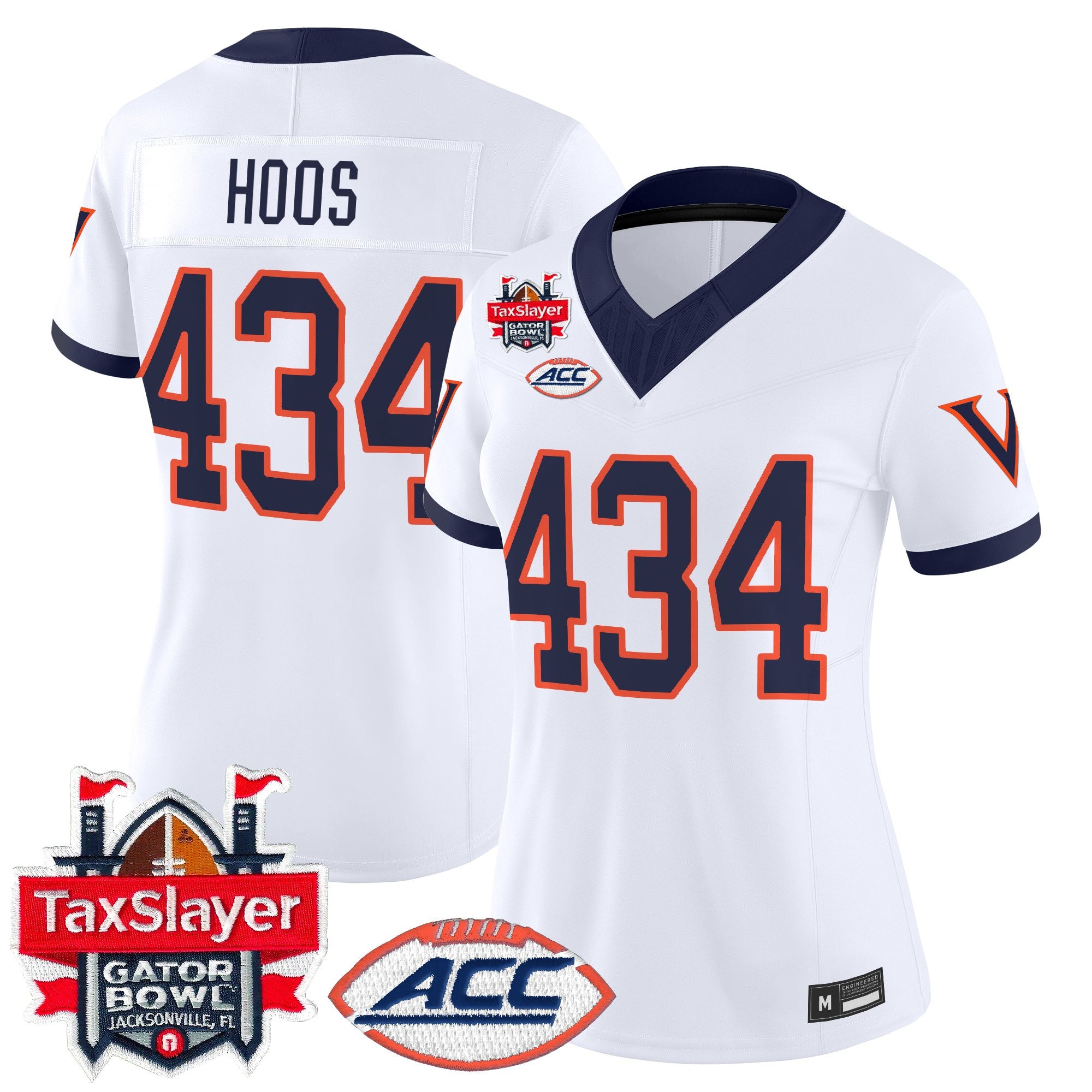 Women's Virginia Cavaliers 1995 Throwbacks Vapor Limited Jersey - Gator Bowl Patch - All Stitched