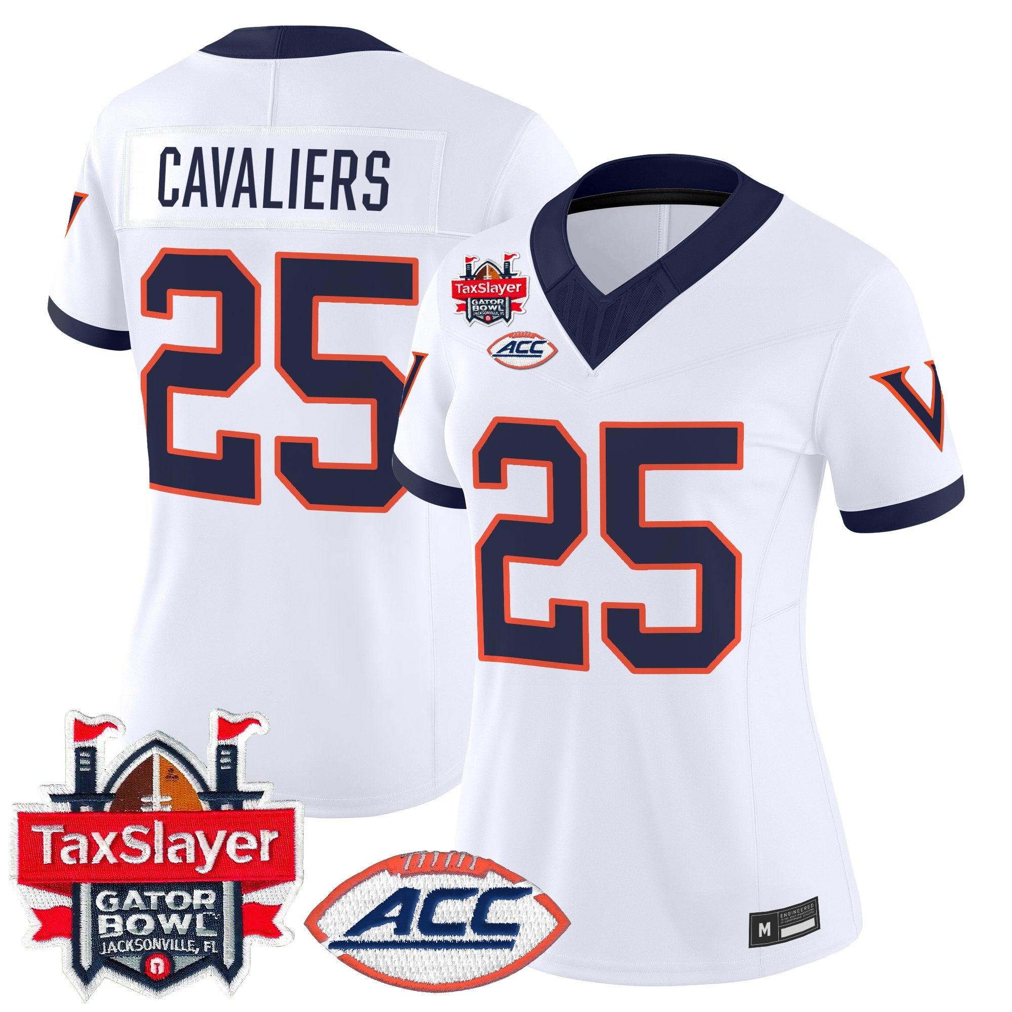 Women's Virginia Cavaliers 1995 Throwbacks Vapor Limited Jersey - Gator Bowl Patch - All Stitched