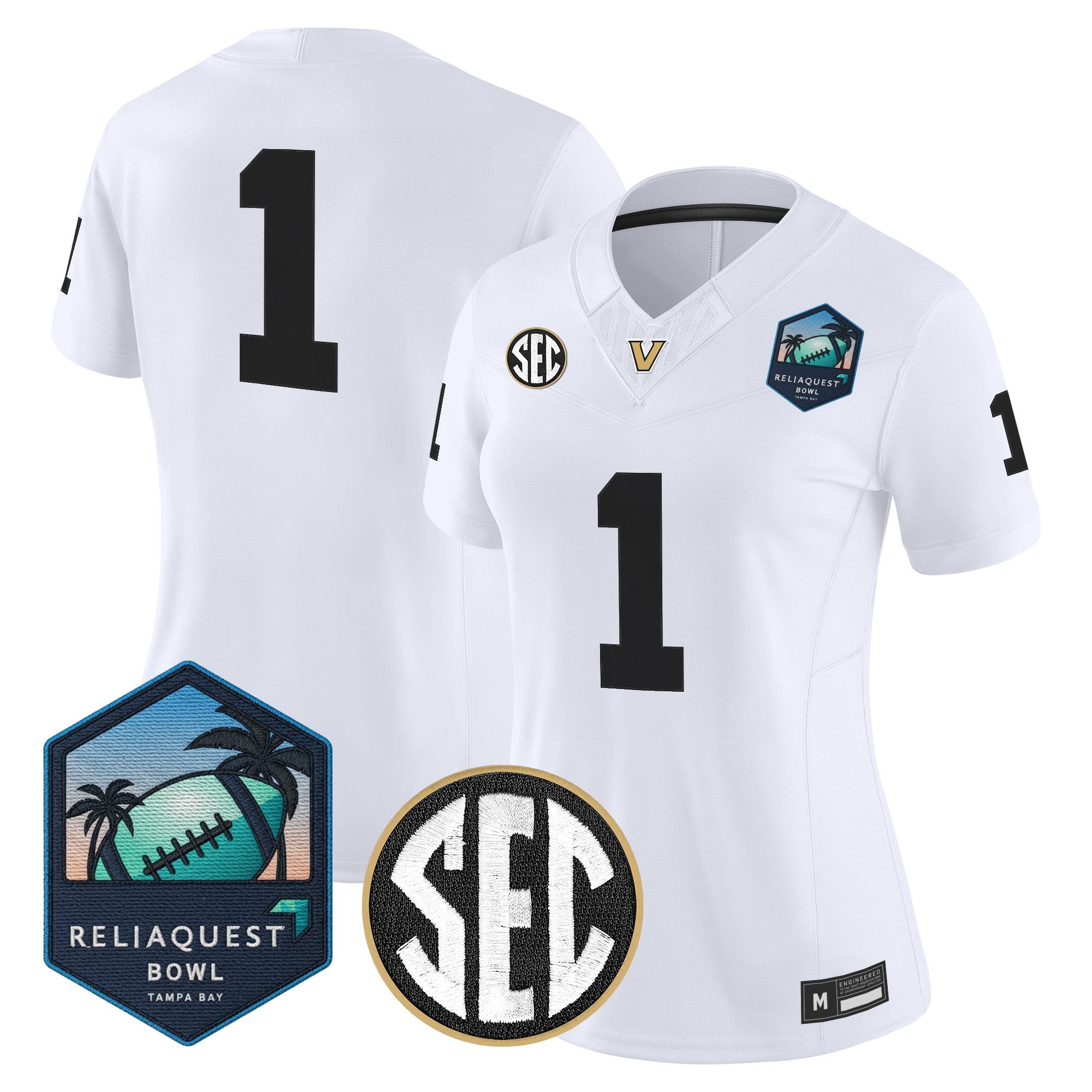Women's Vanderbilt Commodores 2025 ReliaQuest Bowl Vapor Limited Jersey - All Stitched
