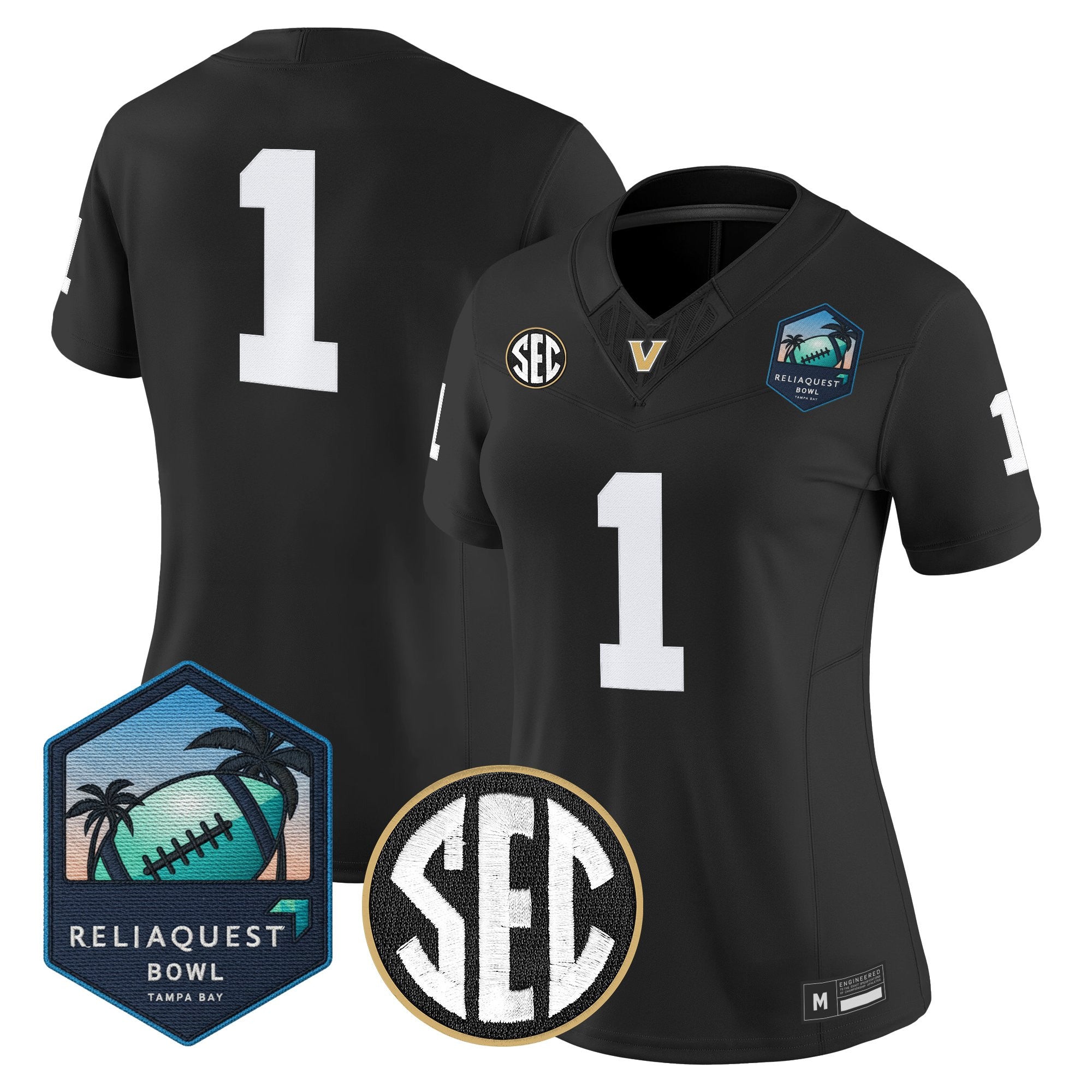 Women's Vanderbilt Commodores 2025 ReliaQuest Bowl Vapor Limited Jersey - All Stitched