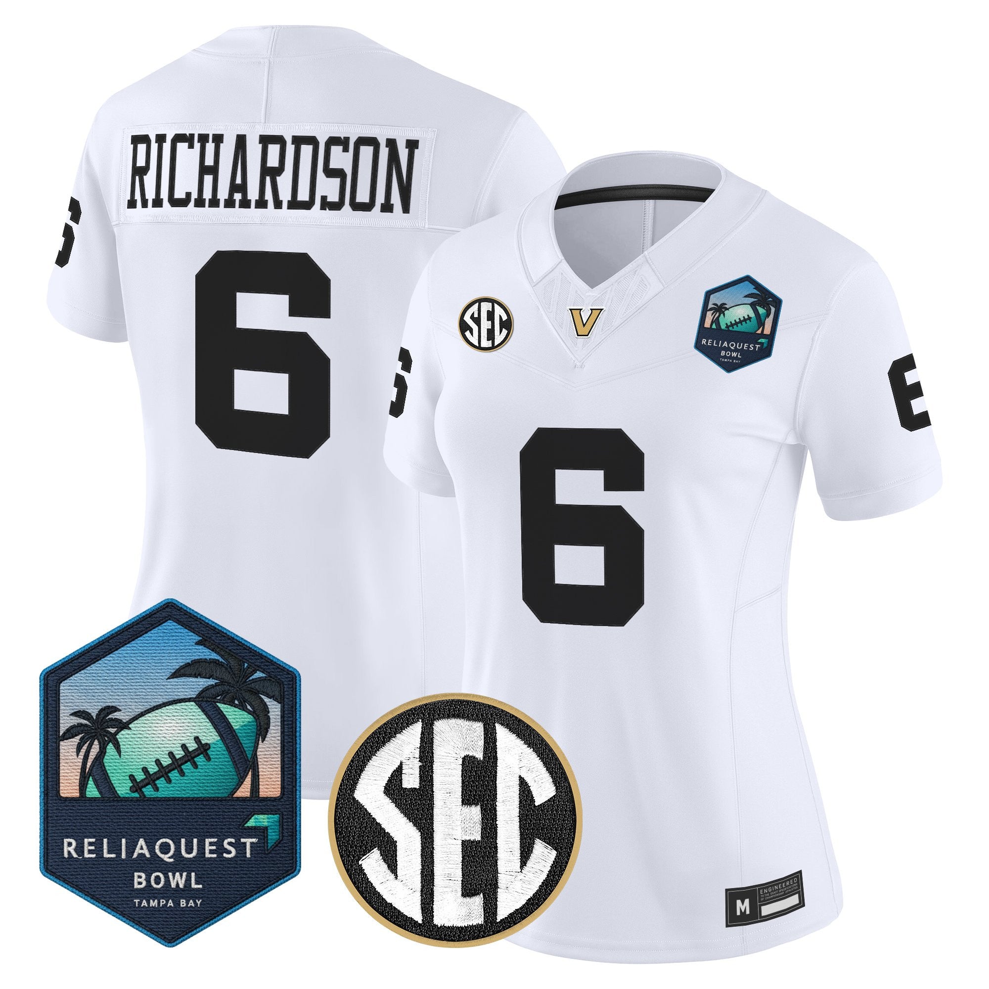 Women's Vanderbilt Commodores 2025 ReliaQuest Bowl Vapor Limited Jersey - All Stitched