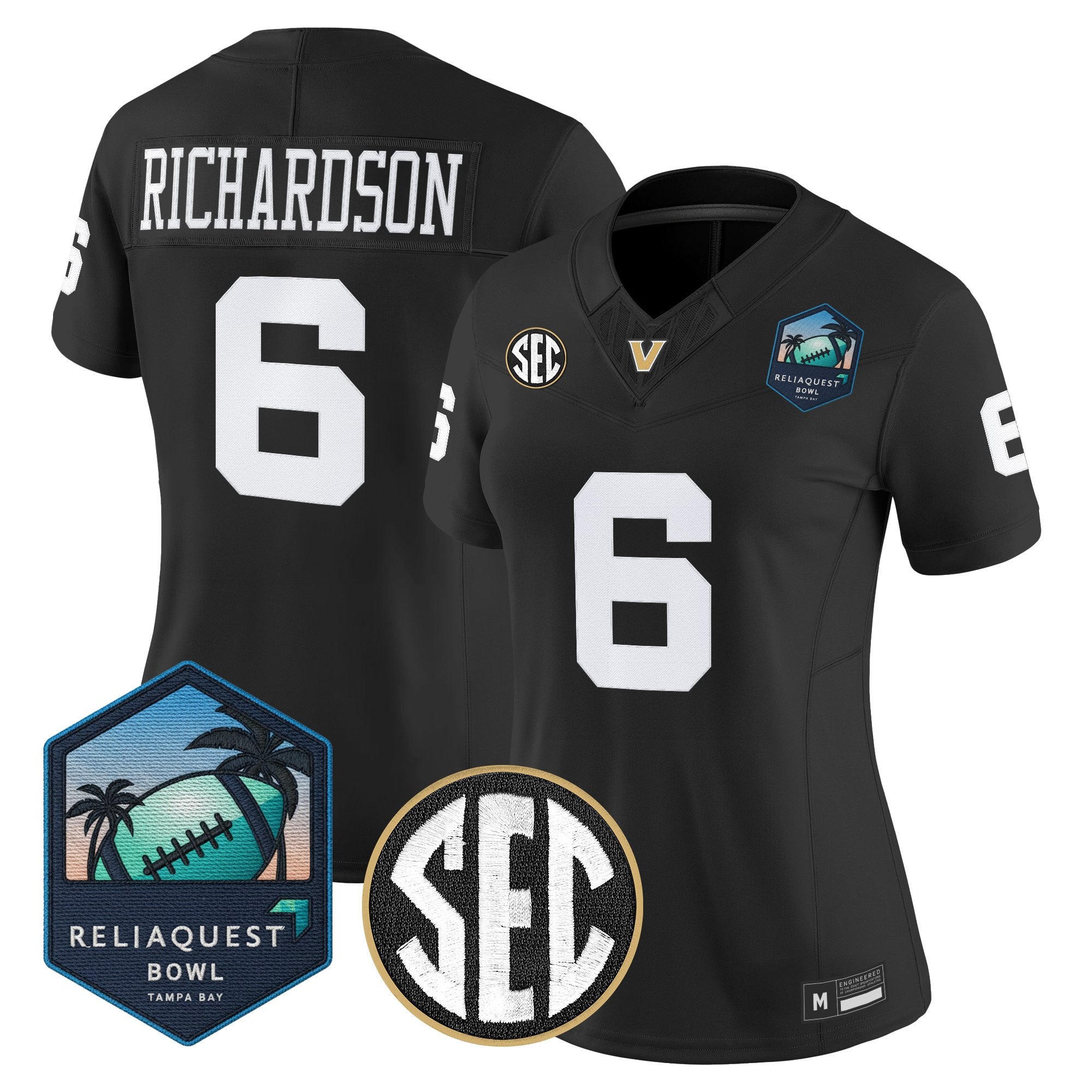 Women's Vanderbilt Commodores 2025 ReliaQuest Bowl Vapor Limited Jersey - All Stitched