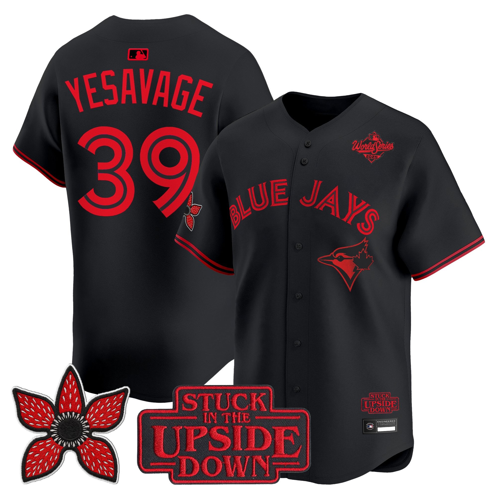 Toronto Blue Jays 'Stranger Things Edition' Vapor Premier Limited Jersey - All Stitched