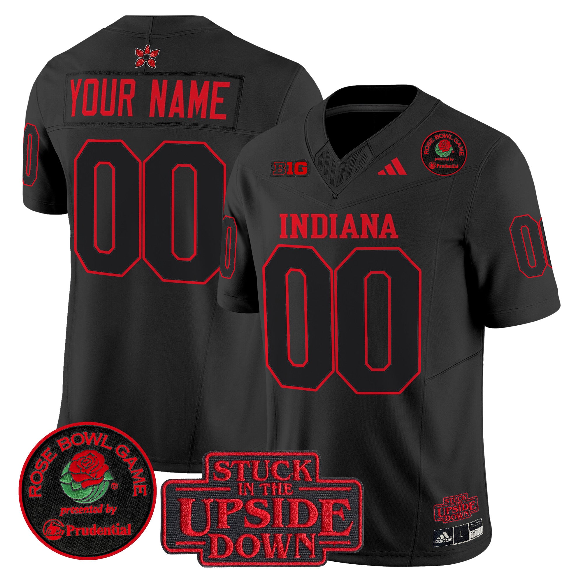 Indiana Hoosiers 2026 Rose Bowl Vapor Limited Custom Jersey V2 - All Stitched