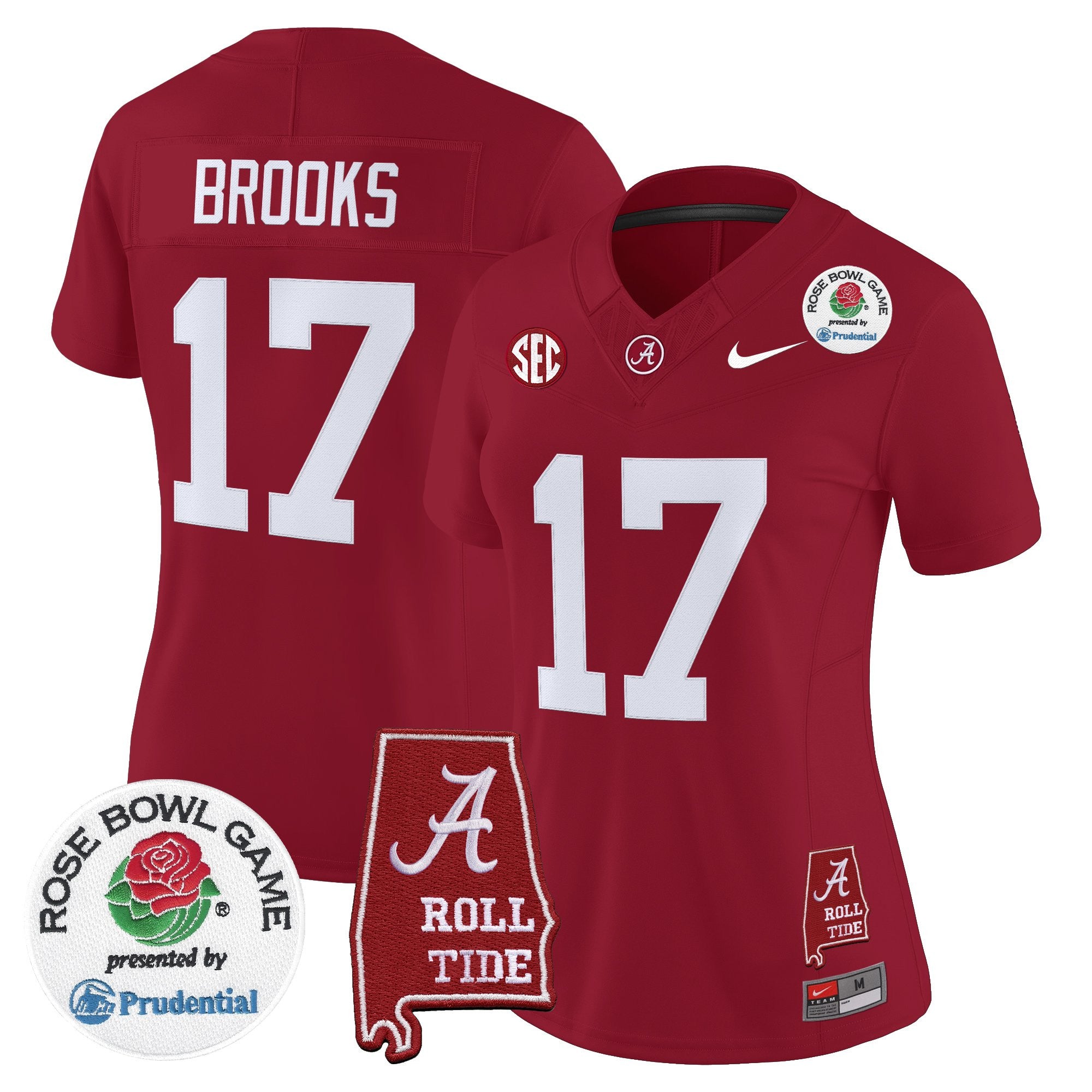 Women's Alabama Crimson Tide 2026 Rose Bowl Vapor Limited Jersey - All Stitched