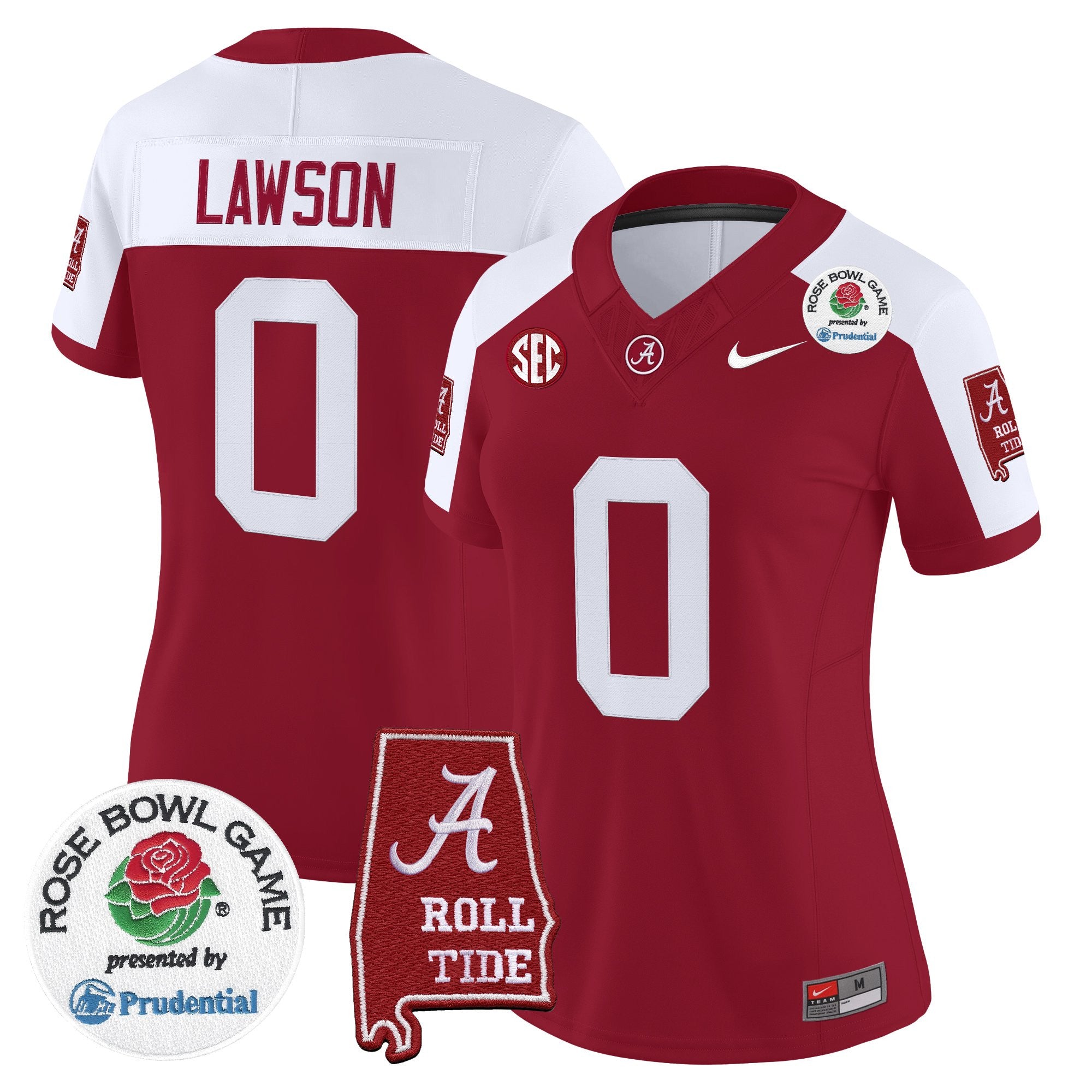 Women's Alabama Crimson Tide 2026 Rose Bowl Vapor Limited Jersey - All Stitched