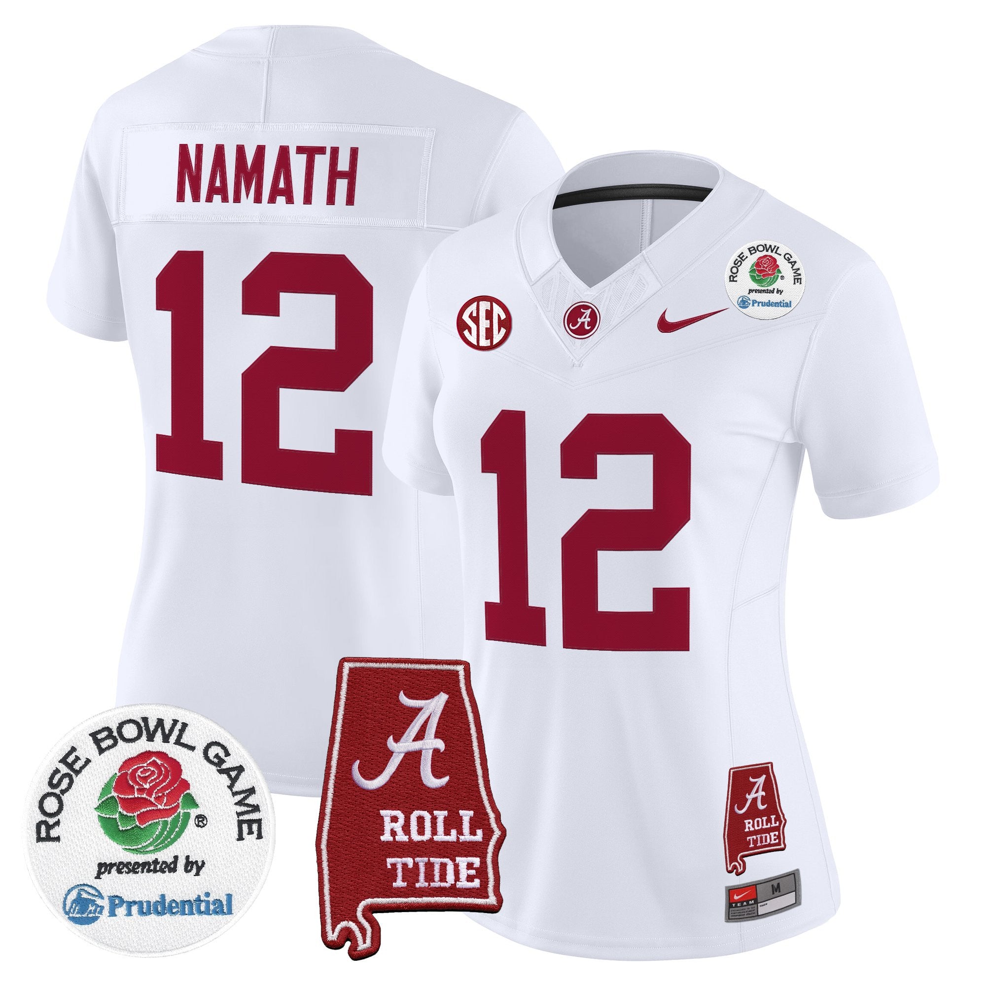 Women's Alabama Crimson Tide 2026 Rose Bowl Vapor Limited Jersey - All Stitched