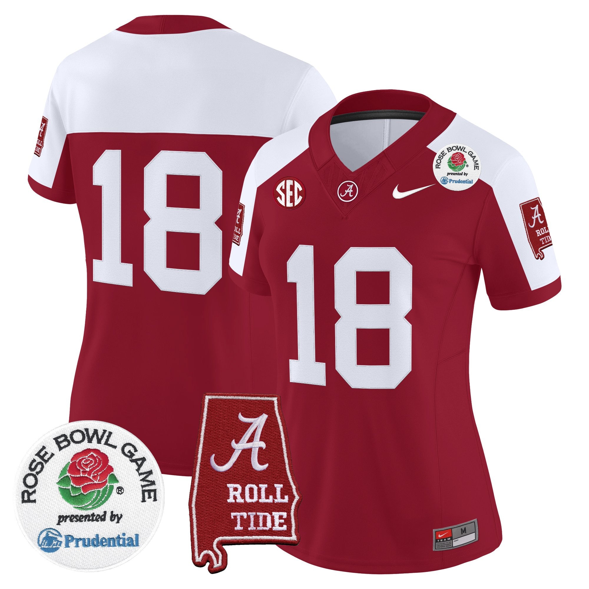 Women's Alabama Crimson Tide 2026 Rose Bowl Vapor Limited Jersey - All Stitched
