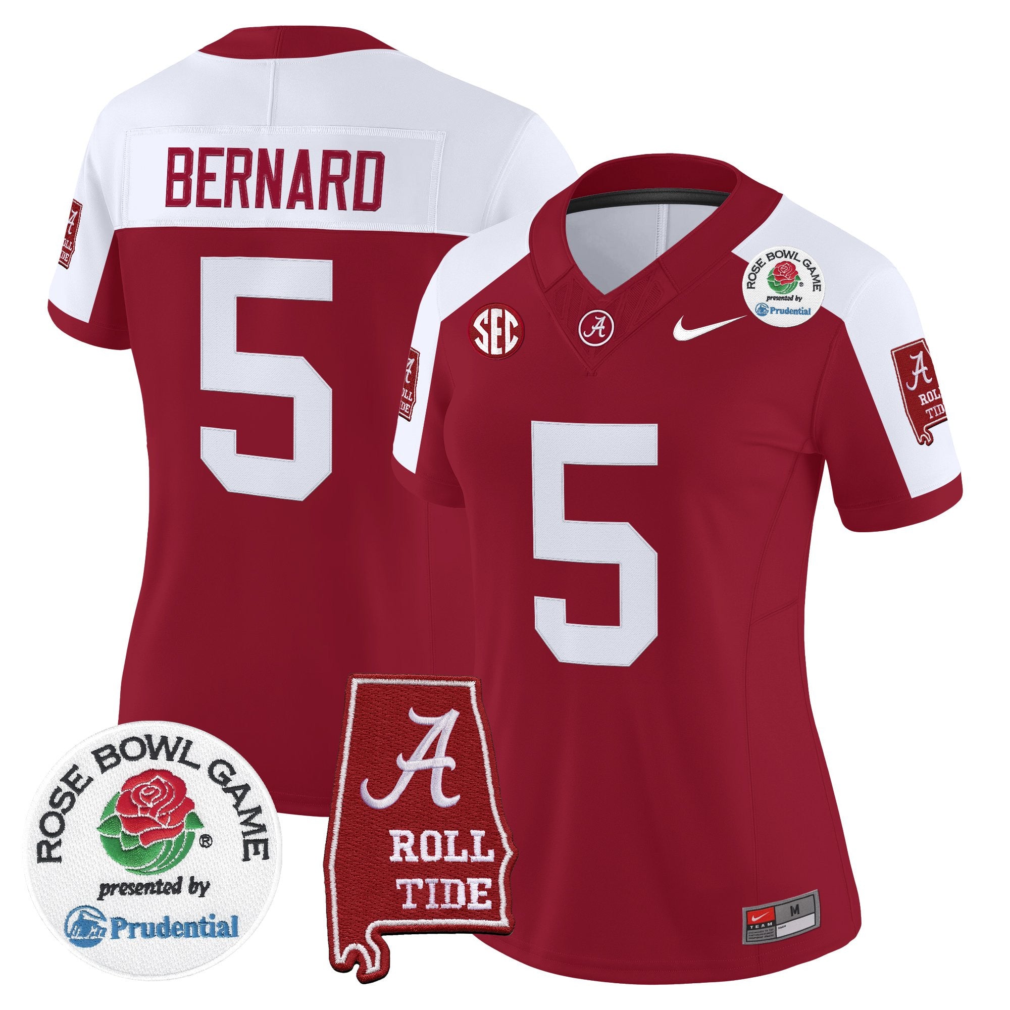 Women's Alabama Crimson Tide 2026 Rose Bowl Vapor Limited Jersey - All Stitched