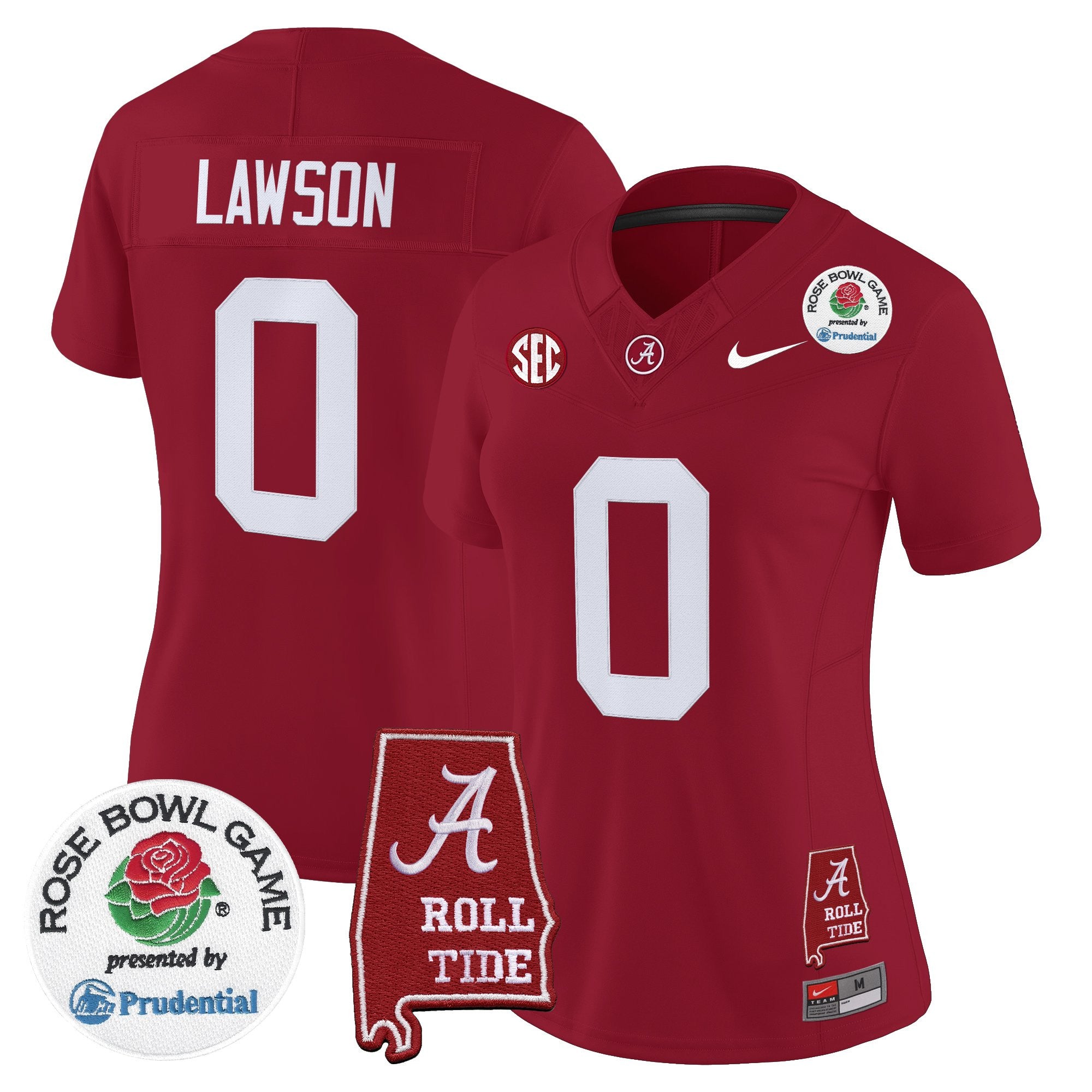 Women's Alabama Crimson Tide 2026 Rose Bowl Vapor Limited Jersey - All Stitched