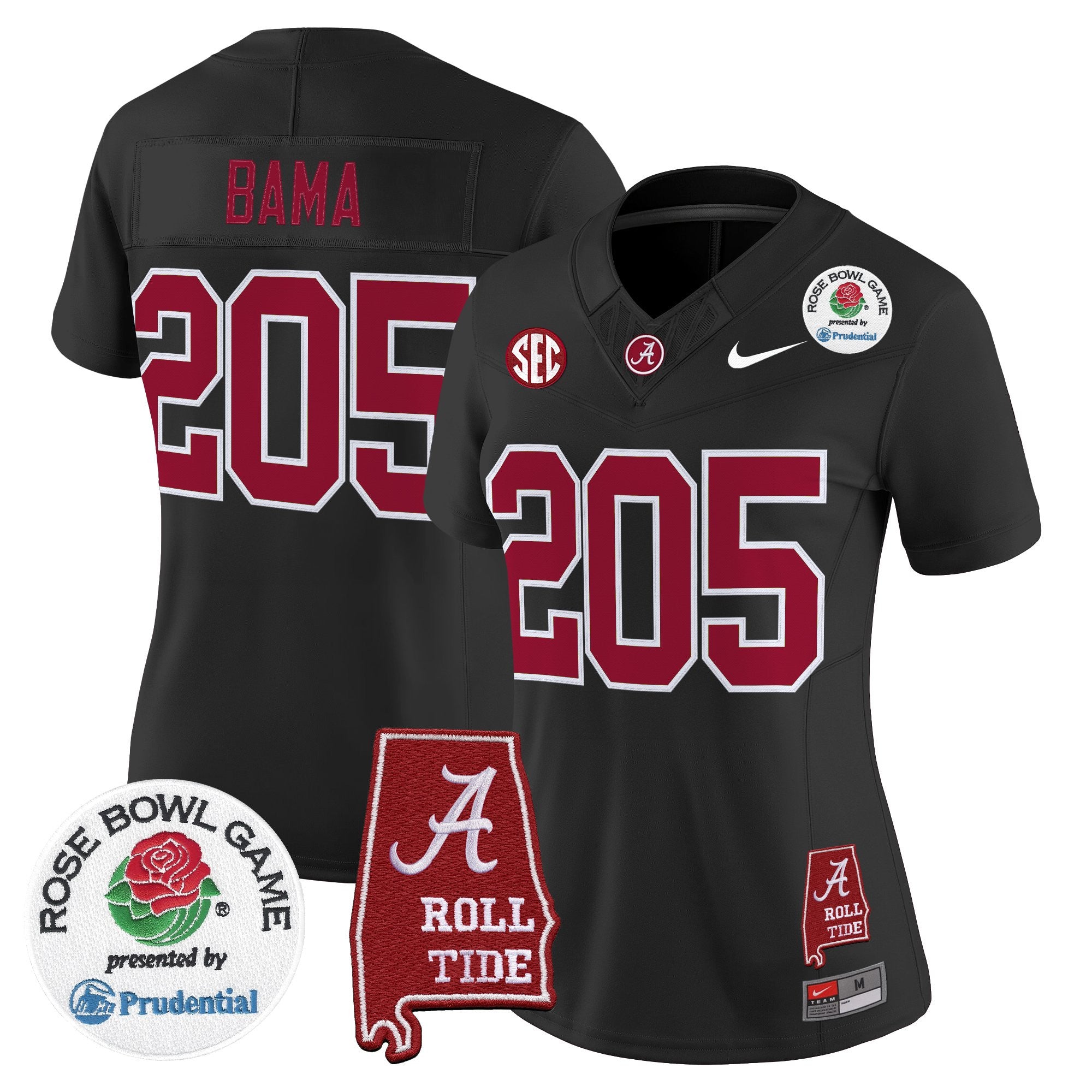 Women's Alabama Crimson Tide 2026 Rose Bowl Vapor Limited Jersey - All Stitched
