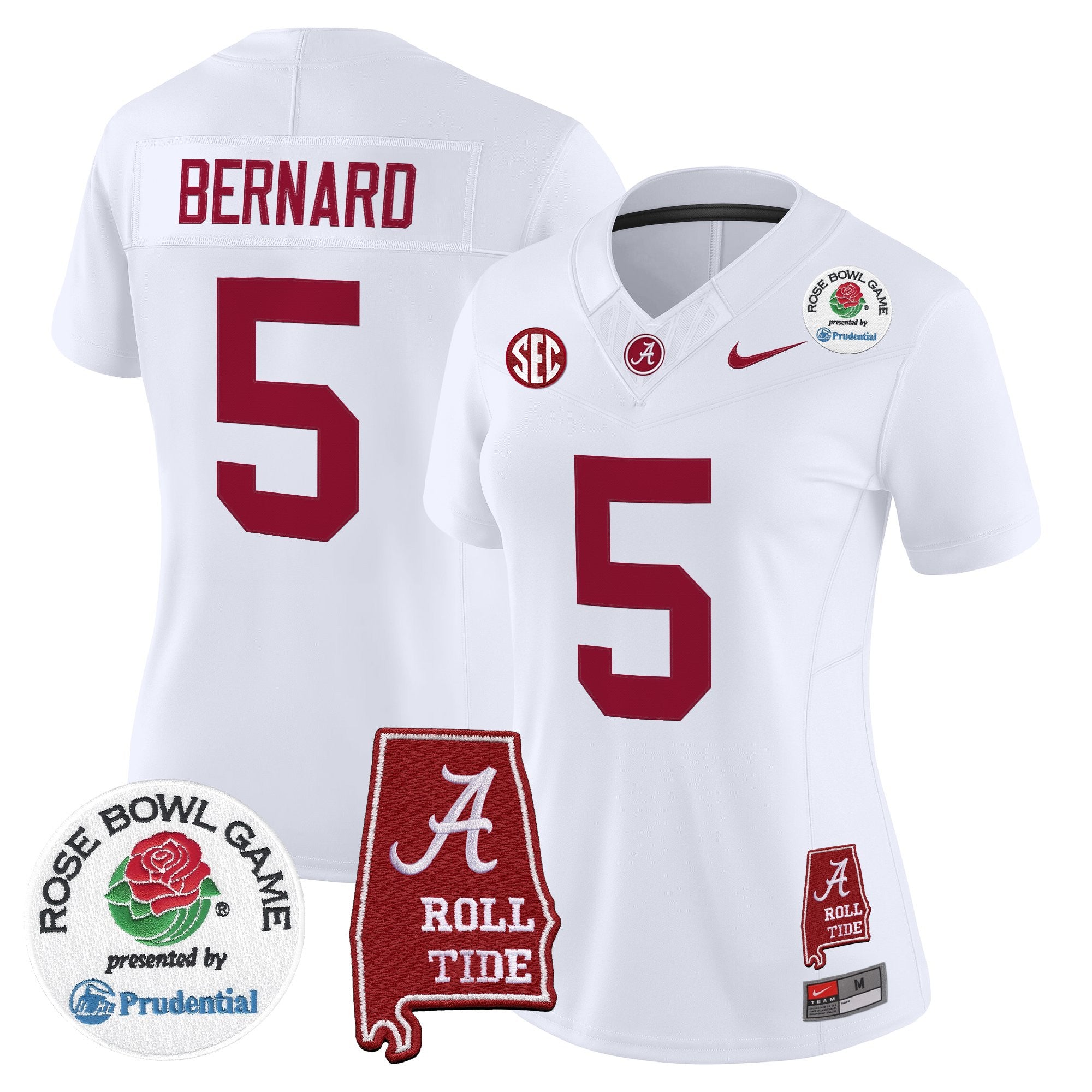 Women's Alabama Crimson Tide 2026 Rose Bowl Vapor Limited Jersey - All Stitched