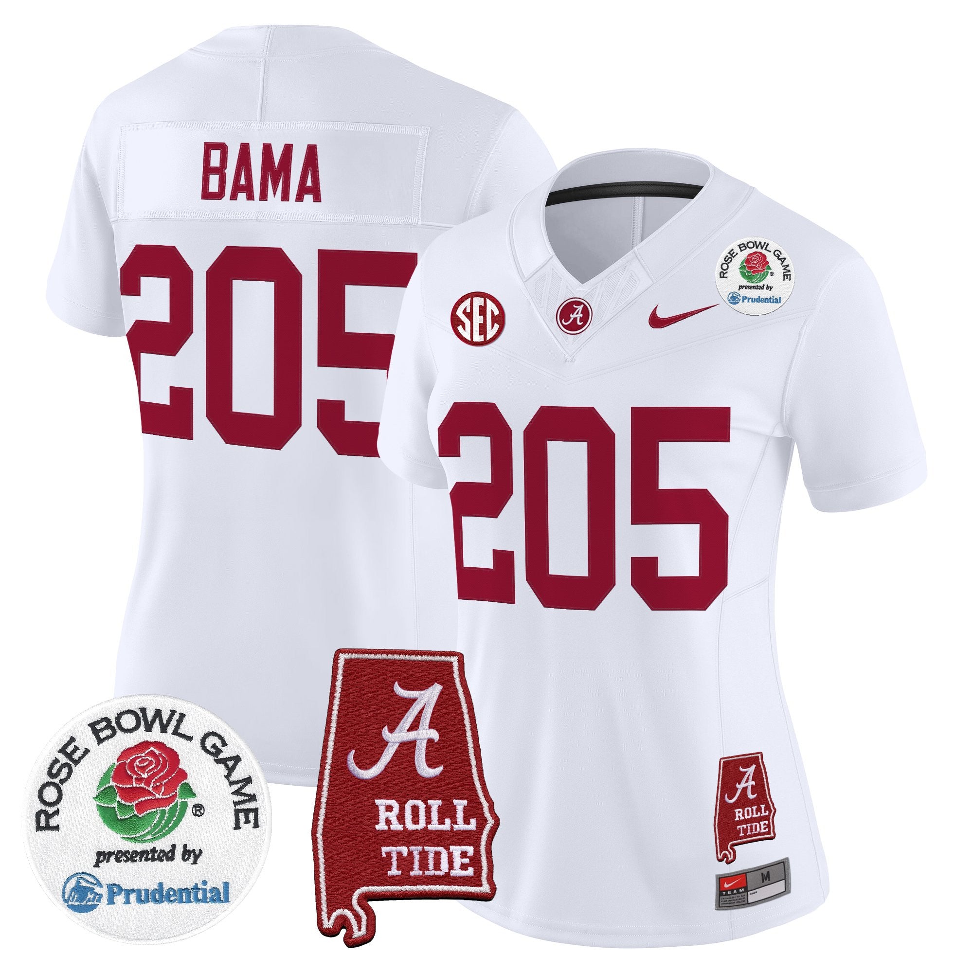 Women's Alabama Crimson Tide 2026 Rose Bowl Vapor Limited Jersey - All Stitched