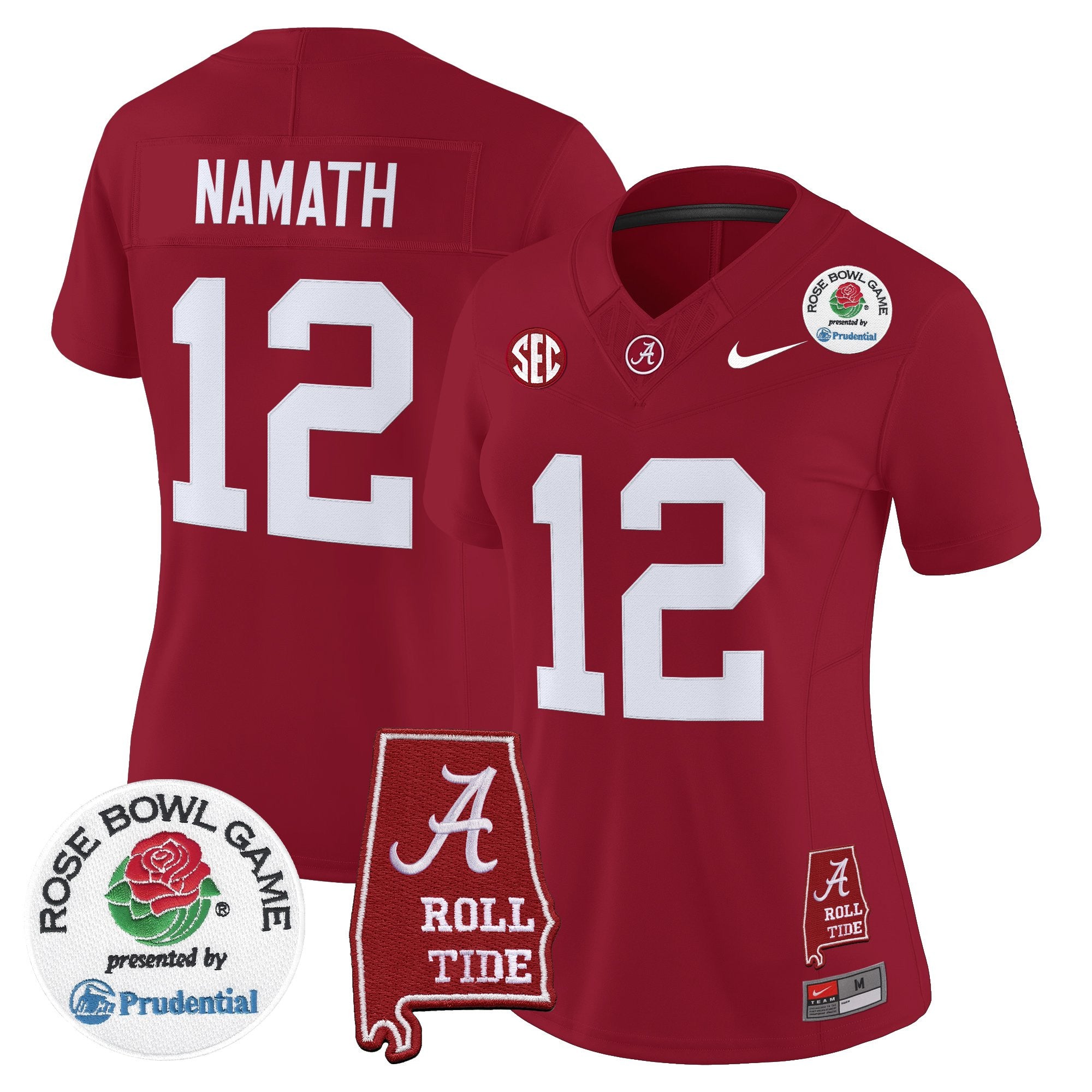 Women's Alabama Crimson Tide 2026 Rose Bowl Vapor Limited Jersey - All Stitched