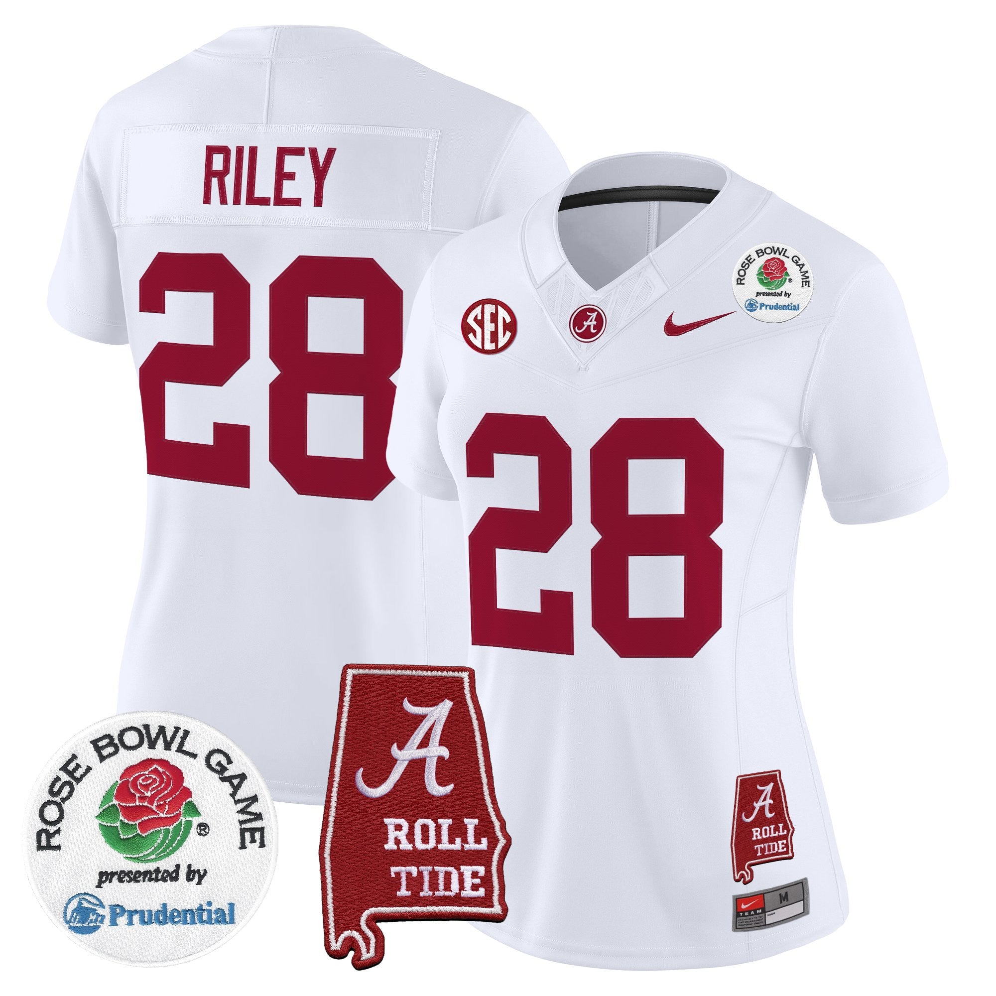 Women's Alabama Crimson Tide 2026 Rose Bowl Vapor Limited Jersey - All Stitched