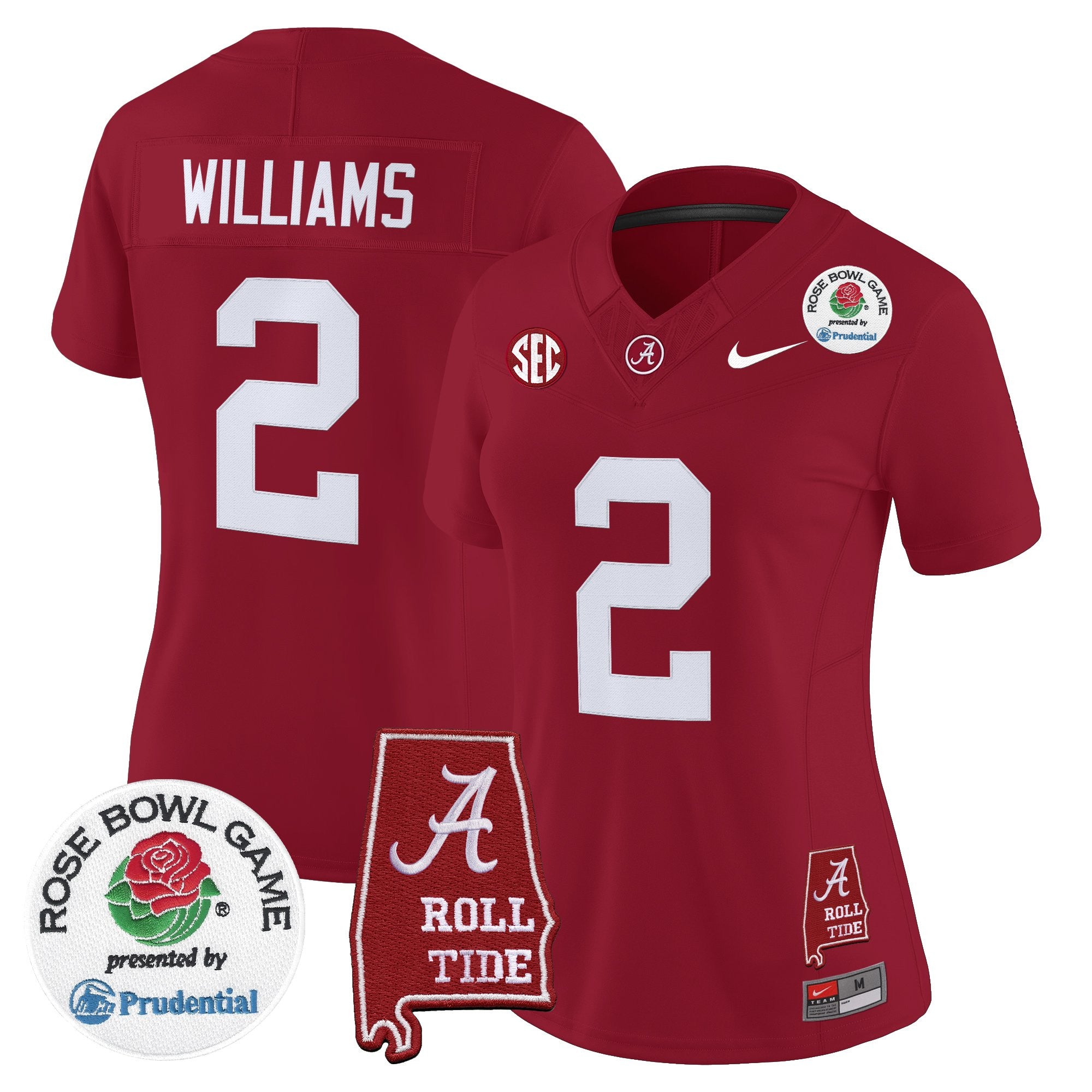Women's Alabama Crimson Tide 2026 Rose Bowl Vapor Limited Jersey - All Stitched