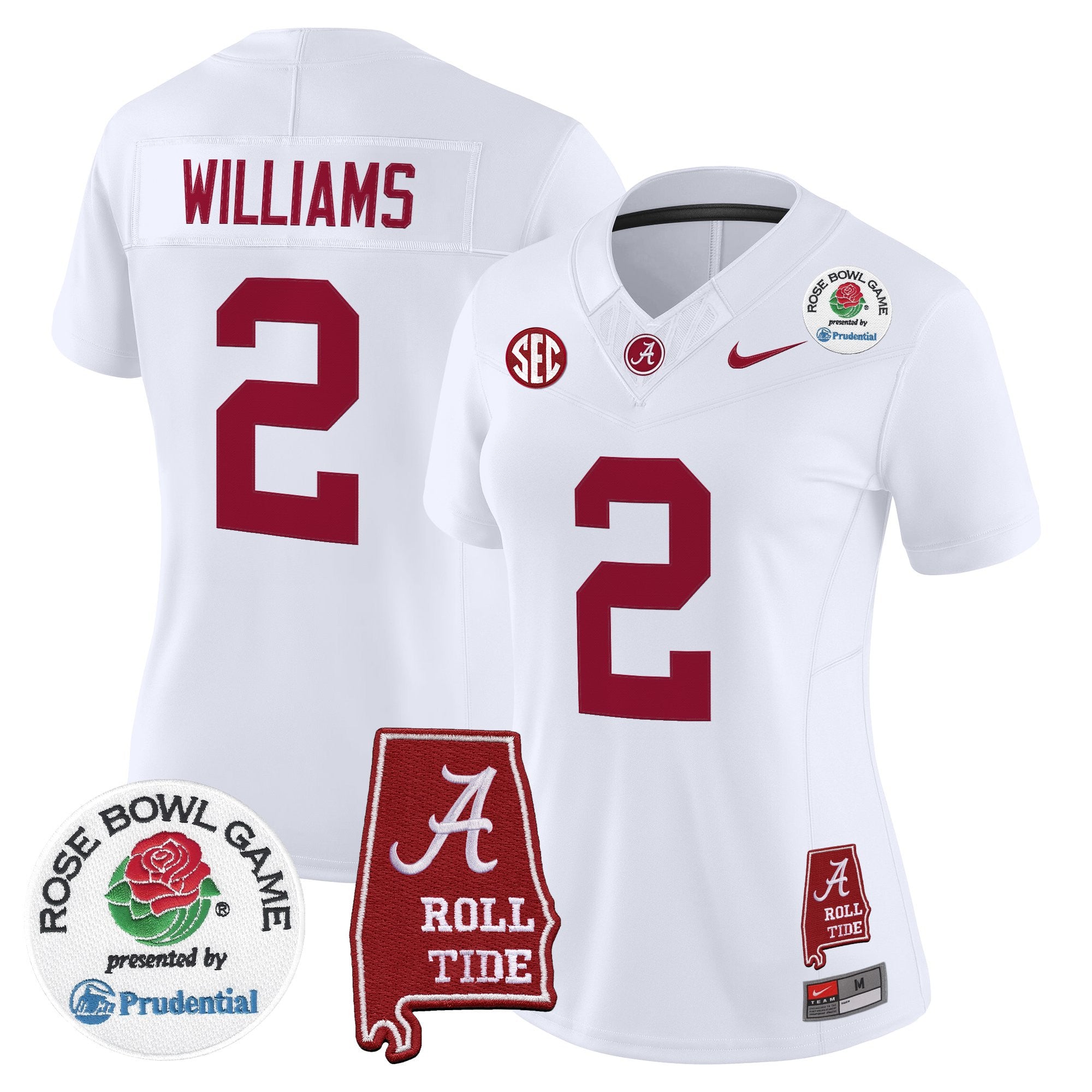Women's Alabama Crimson Tide 2026 Rose Bowl Vapor Limited Jersey - All Stitched