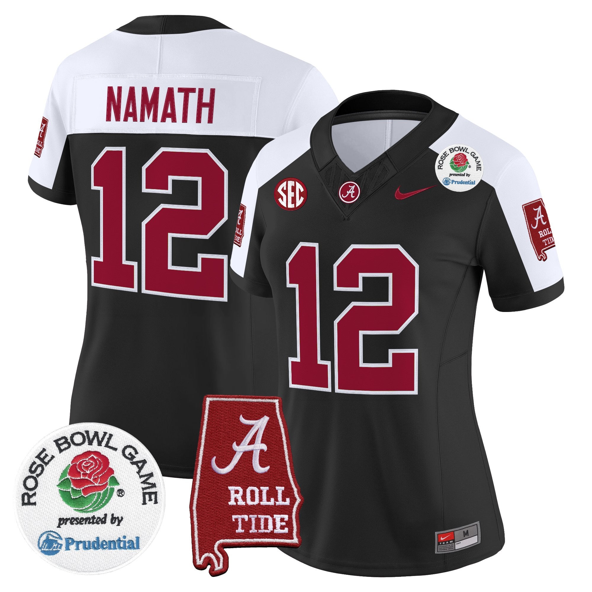 Women's Alabama Crimson Tide 2026 Rose Bowl Vapor Limited Jersey - All Stitched