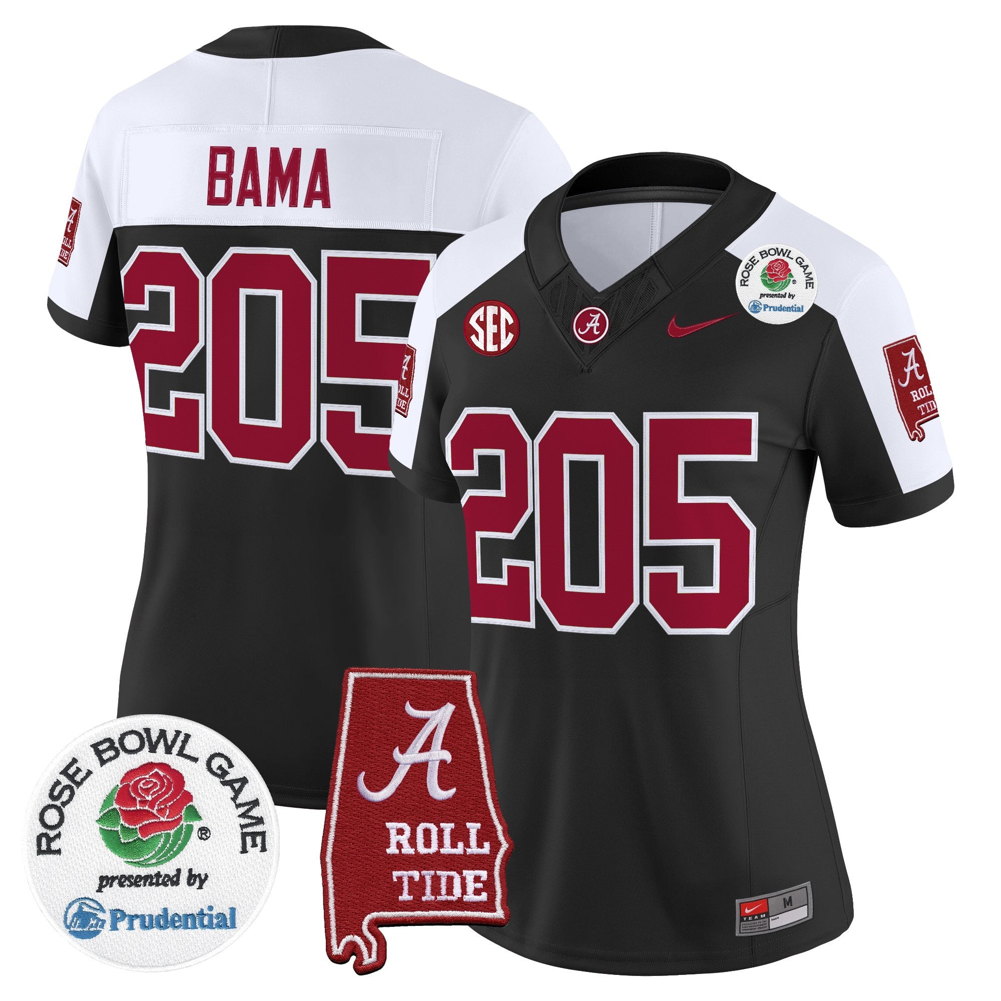 Women's Alabama Crimson Tide 2026 Rose Bowl Vapor Limited Jersey - All Stitched