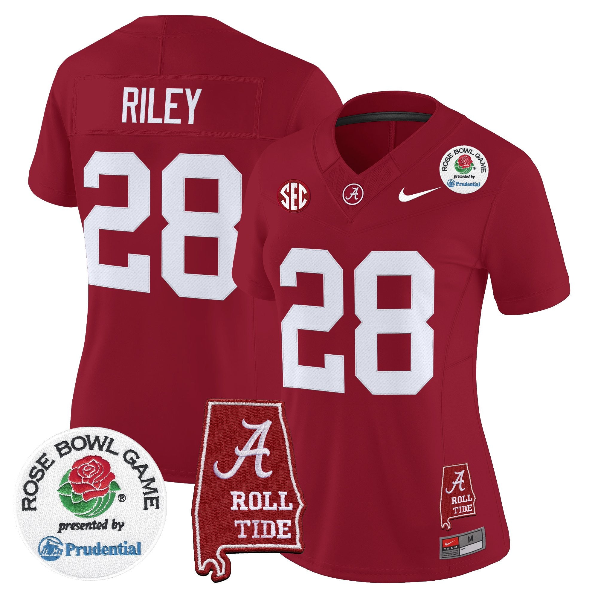 Women's Alabama Crimson Tide 2026 Rose Bowl Vapor Limited Jersey - All Stitched