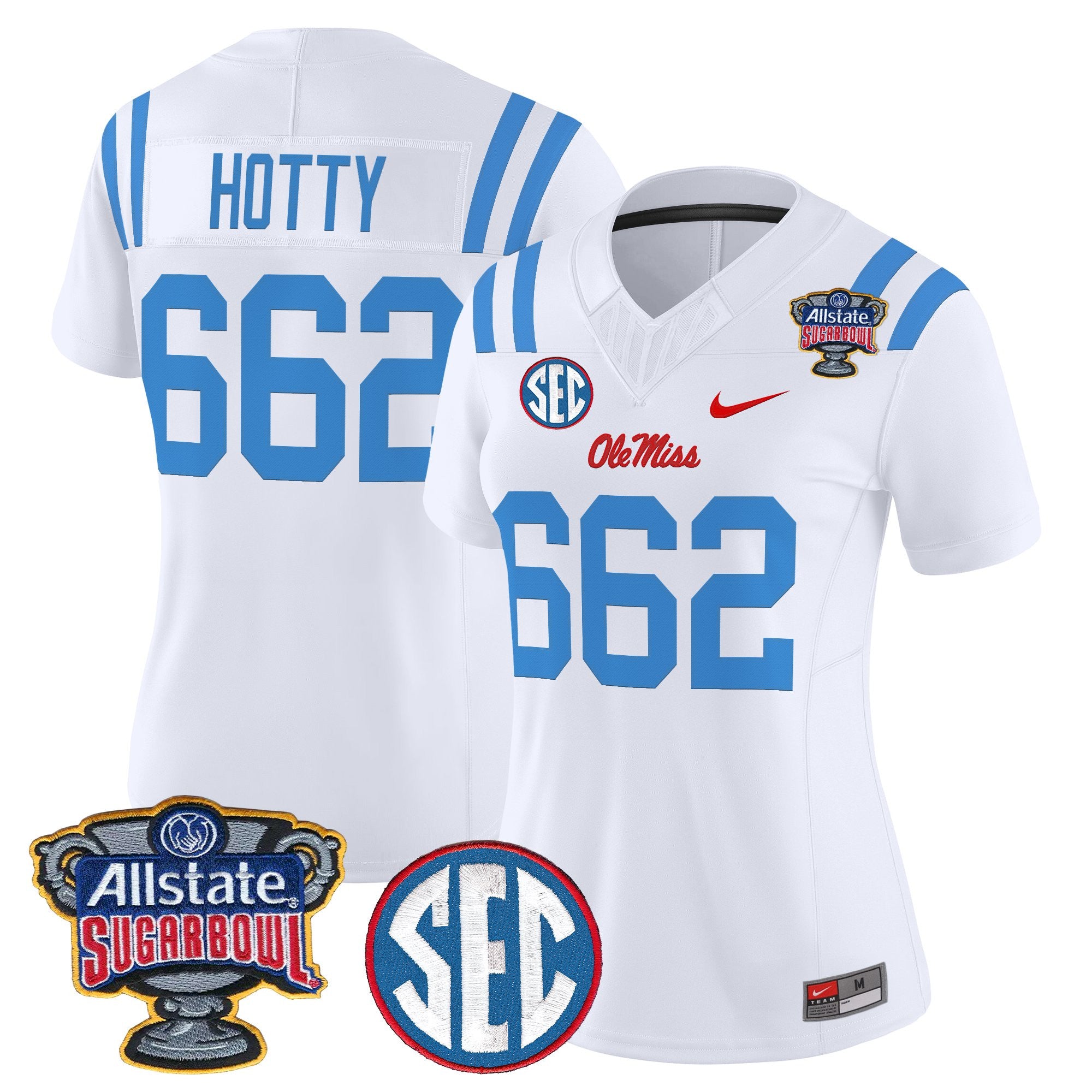 Women's Ole Miss Rebels 2026 Sugar Bowl Vapor Limited Jersey - All Stitched