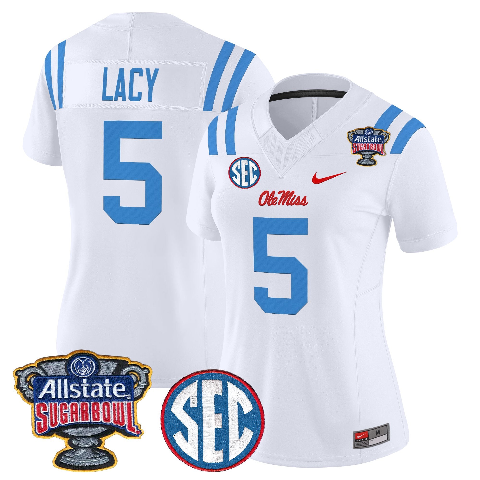 Women's Ole Miss Rebels 2026 Sugar Bowl Vapor Limited Jersey - All Stitched
