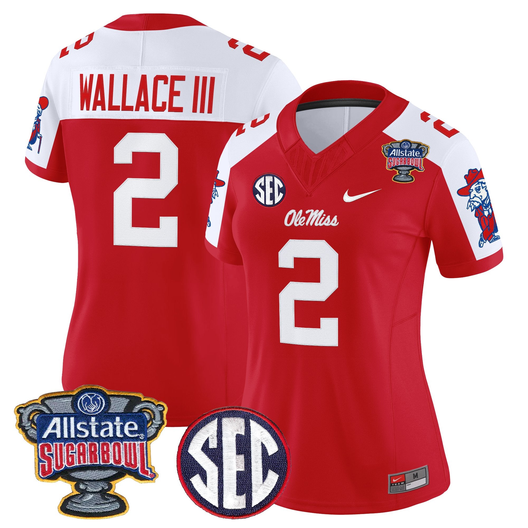 Women's Ole Miss Rebels 2026 Sugar Bowl Vapor Limited Jersey - All Stitched