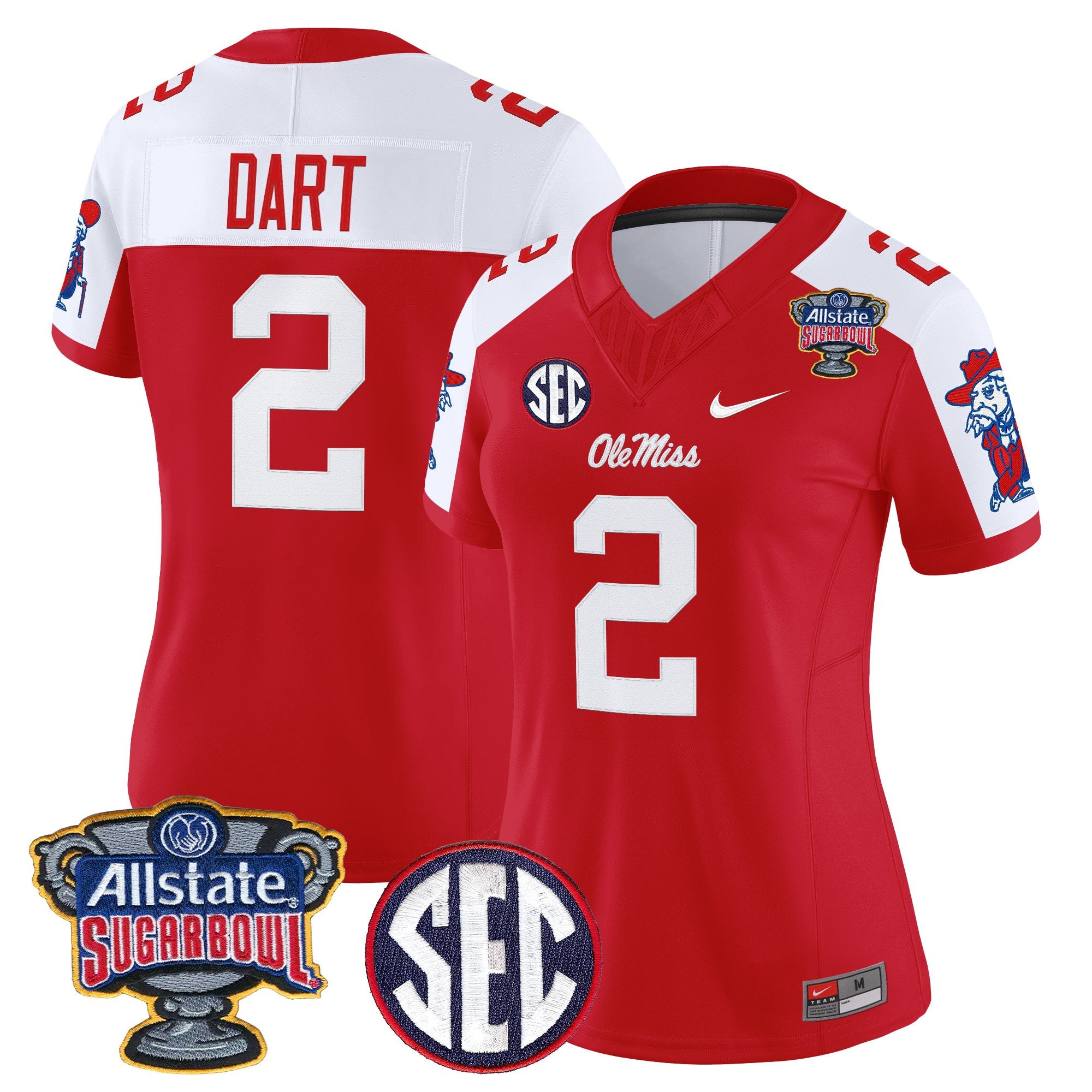 Women's Ole Miss Rebels 2026 Sugar Bowl Vapor Limited Jersey - All Stitched