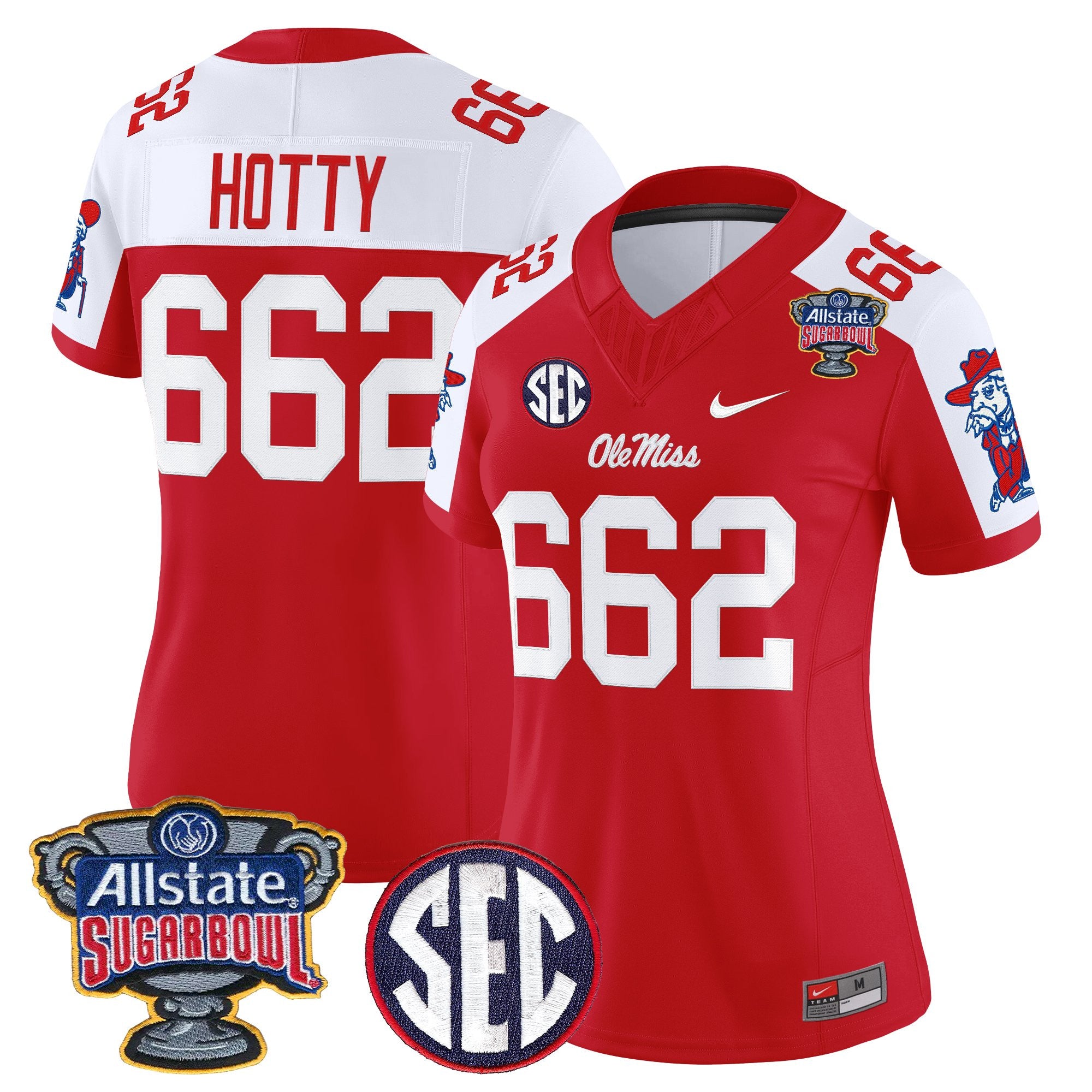 Women's Ole Miss Rebels 2026 Sugar Bowl Vapor Limited Jersey - All Stitched