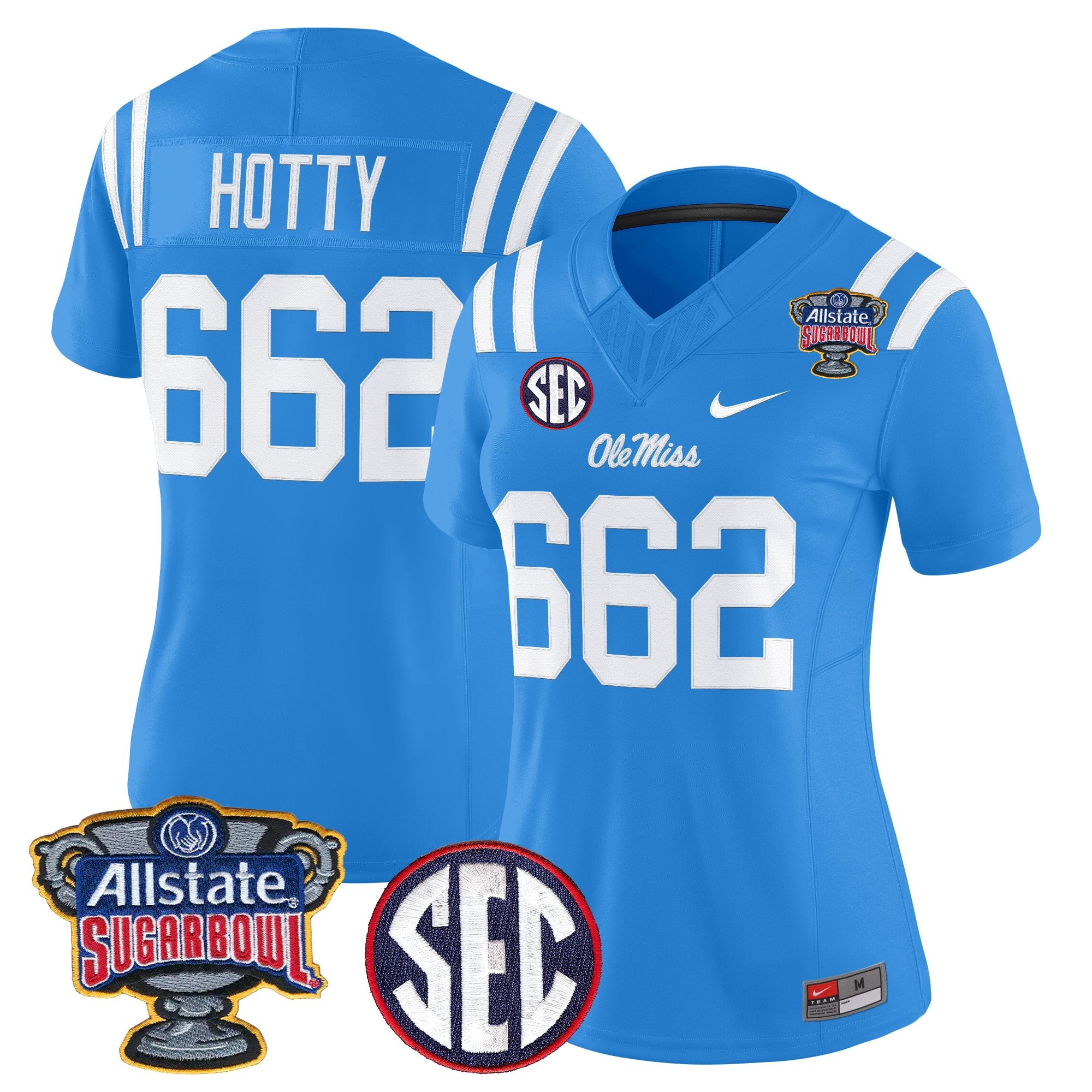 Women's Ole Miss Rebels 2026 Sugar Bowl Vapor Limited Jersey - All Stitched