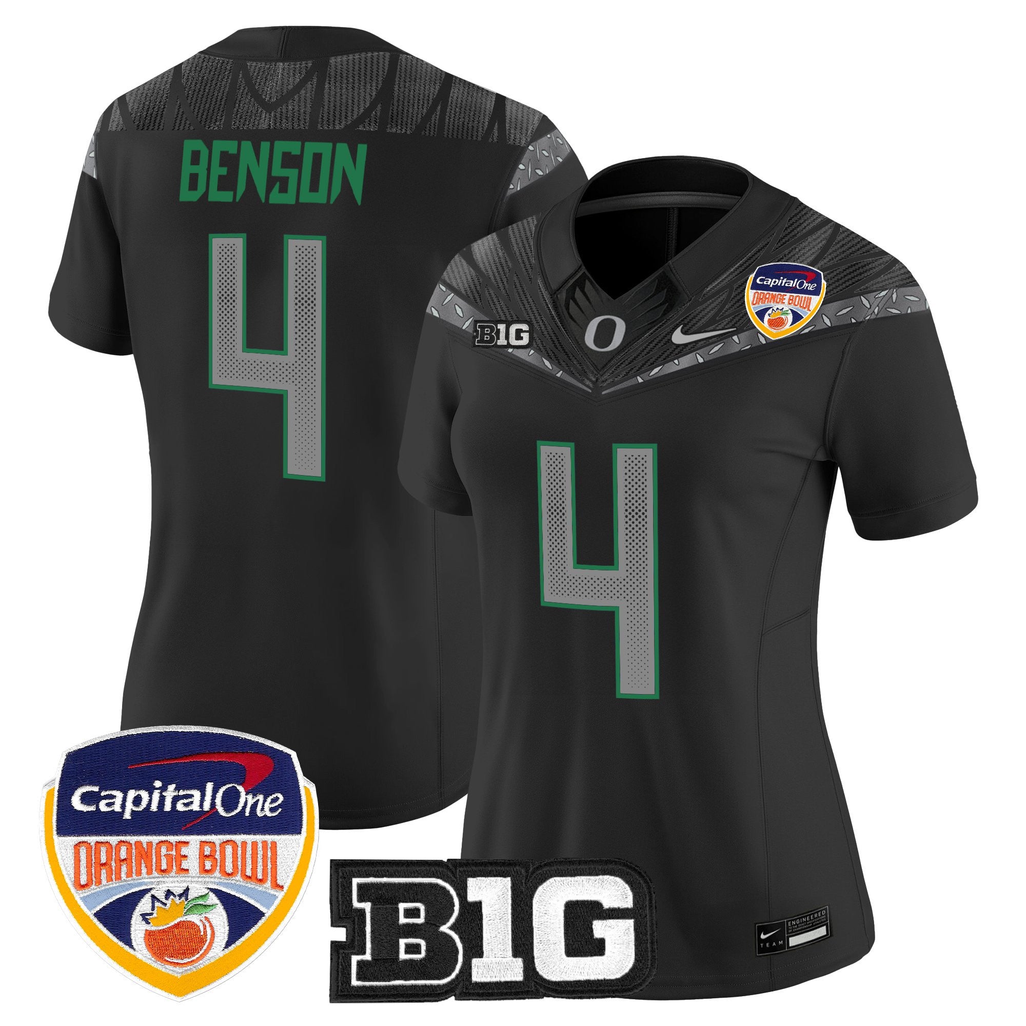 Women's Oregon Ducks 2026 Orange Bowl Vapor Limited Jersey - All Stitched