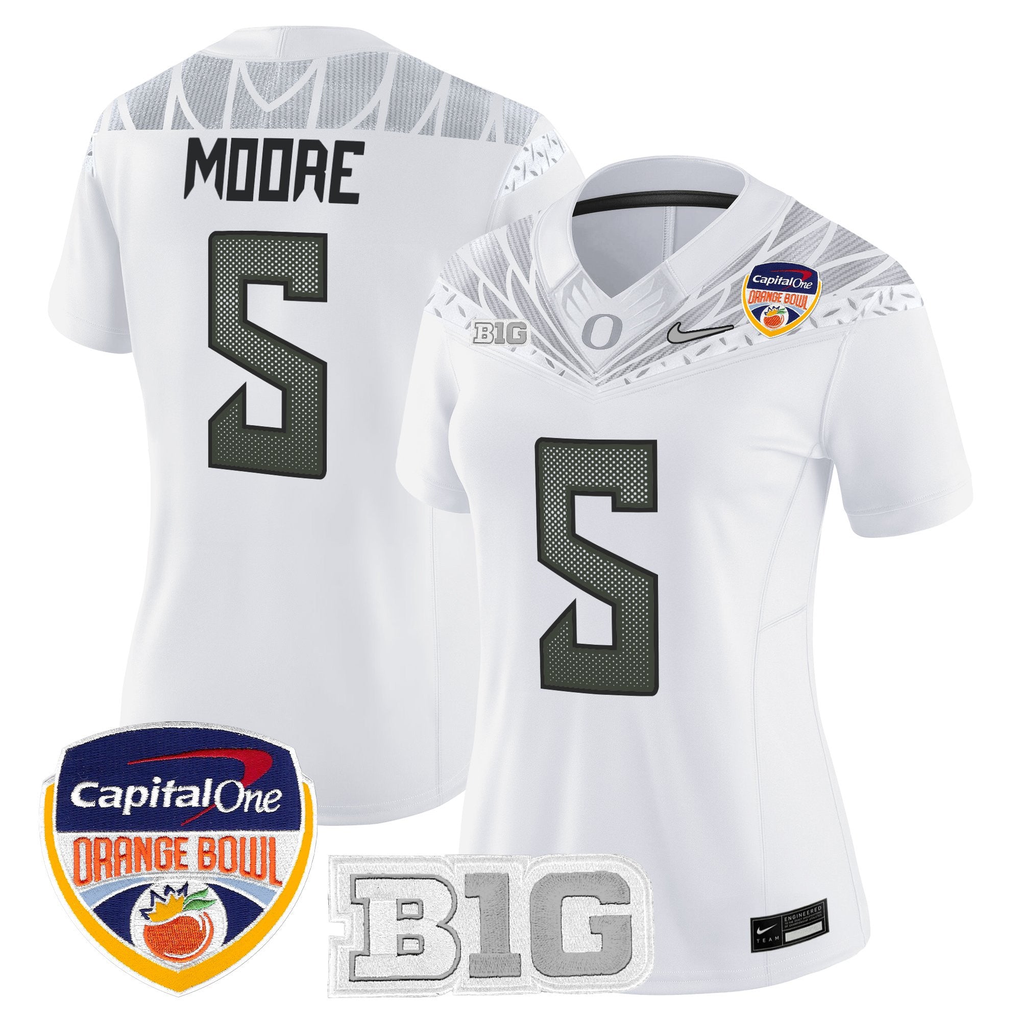 Women's Oregon Ducks 2026 Orange Bowl Vapor Limited Jersey - All Stitched