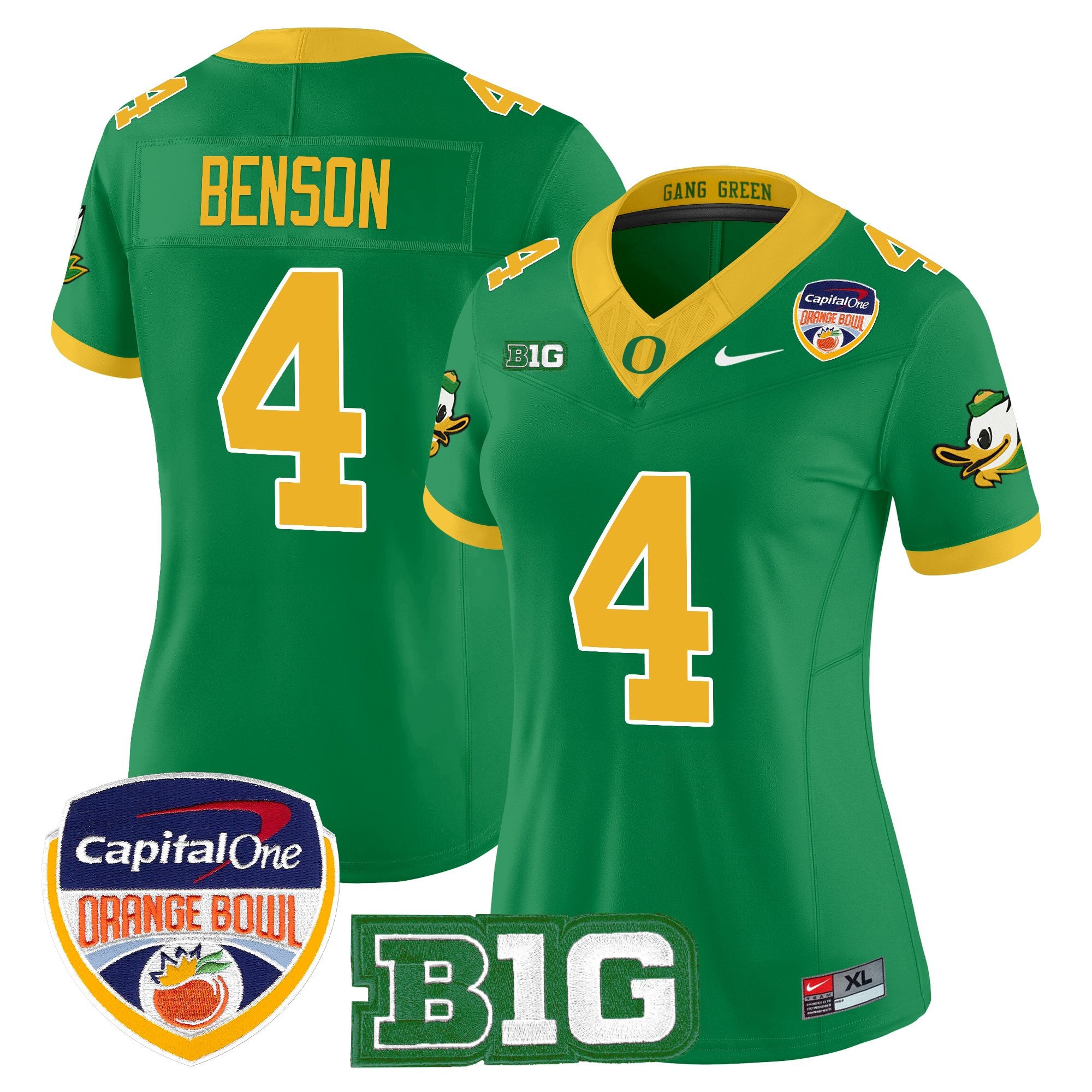 Women's Oregon Ducks 2026 Orange Bowl Vapor Limited Jersey - All Stitched