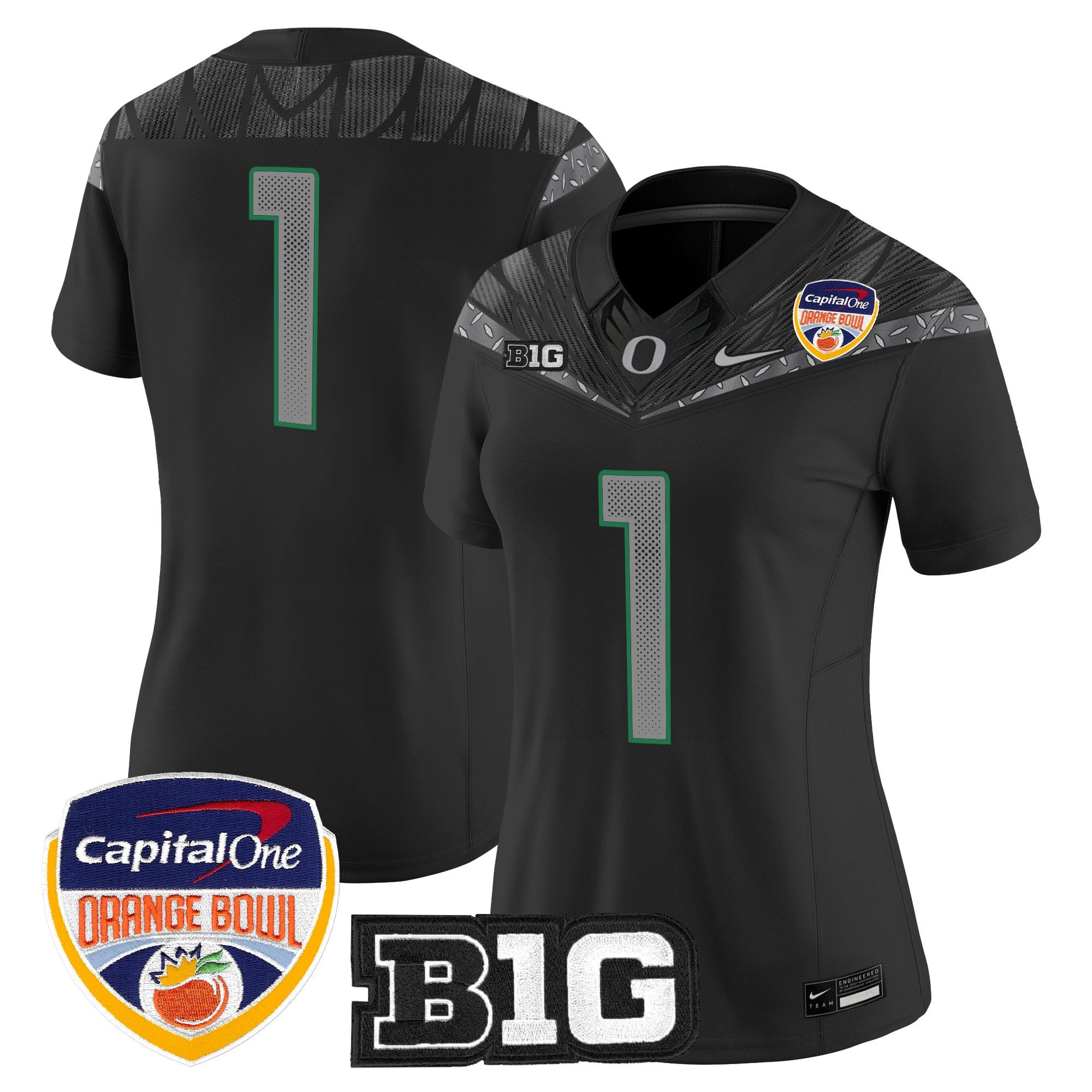 Women's Oregon Ducks 2026 Orange Bowl Vapor Limited Jersey - All Stitched