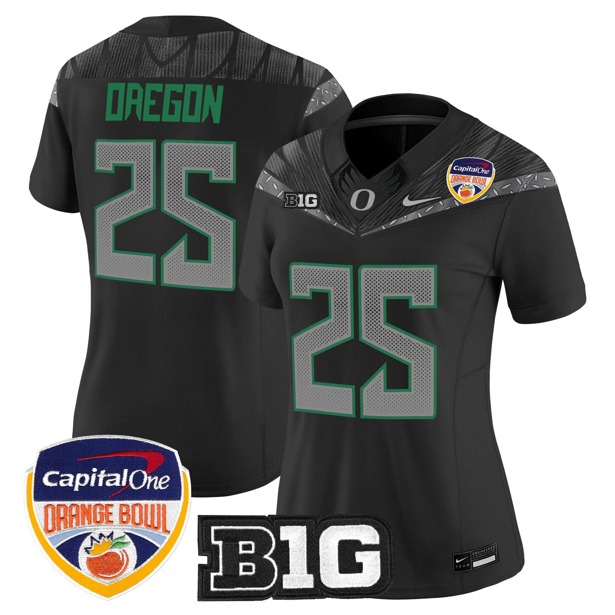 Women's Oregon Ducks 2026 Orange Bowl Vapor Limited Jersey - All Stitched