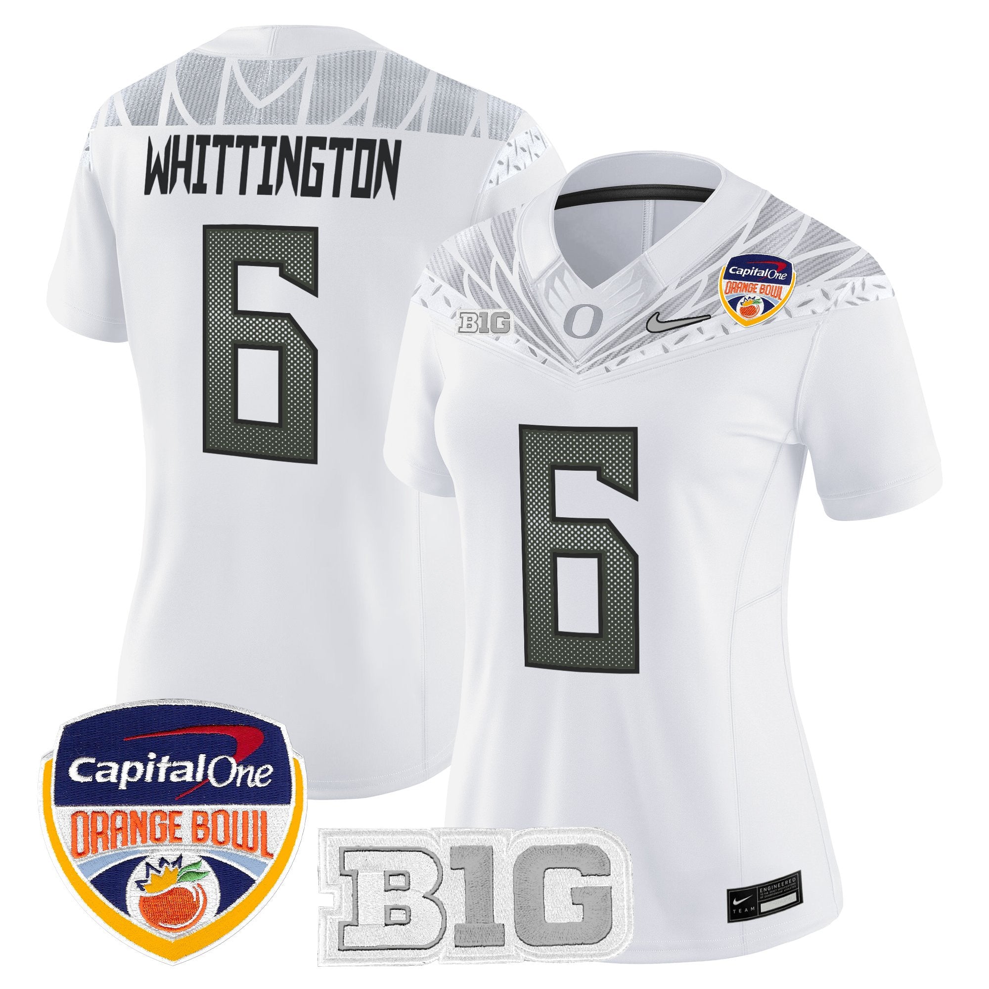 Women's Oregon Ducks 2026 Orange Bowl Vapor Limited Jersey - All Stitched