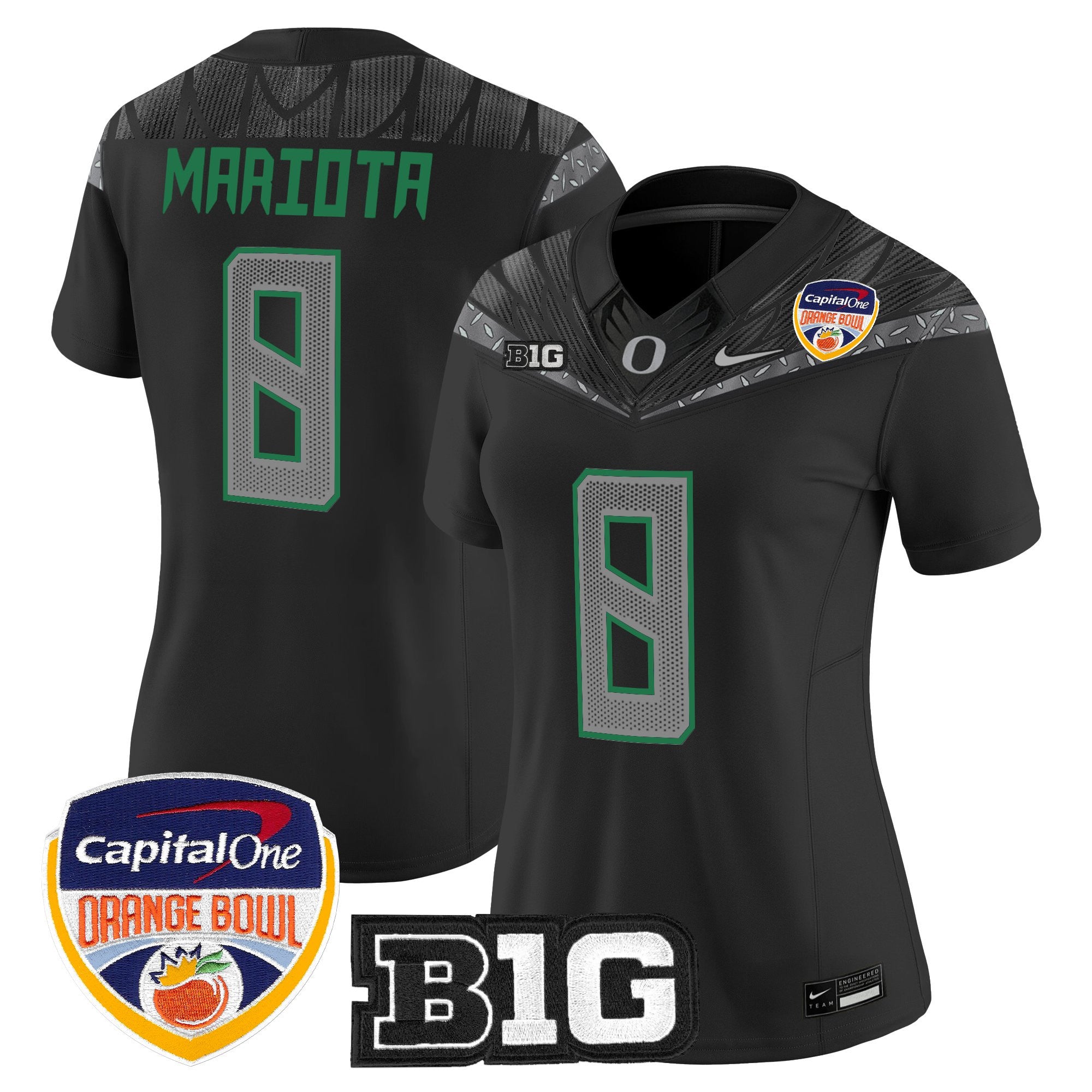 Women's Oregon Ducks 2026 Orange Bowl Vapor Limited Jersey - All Stitched