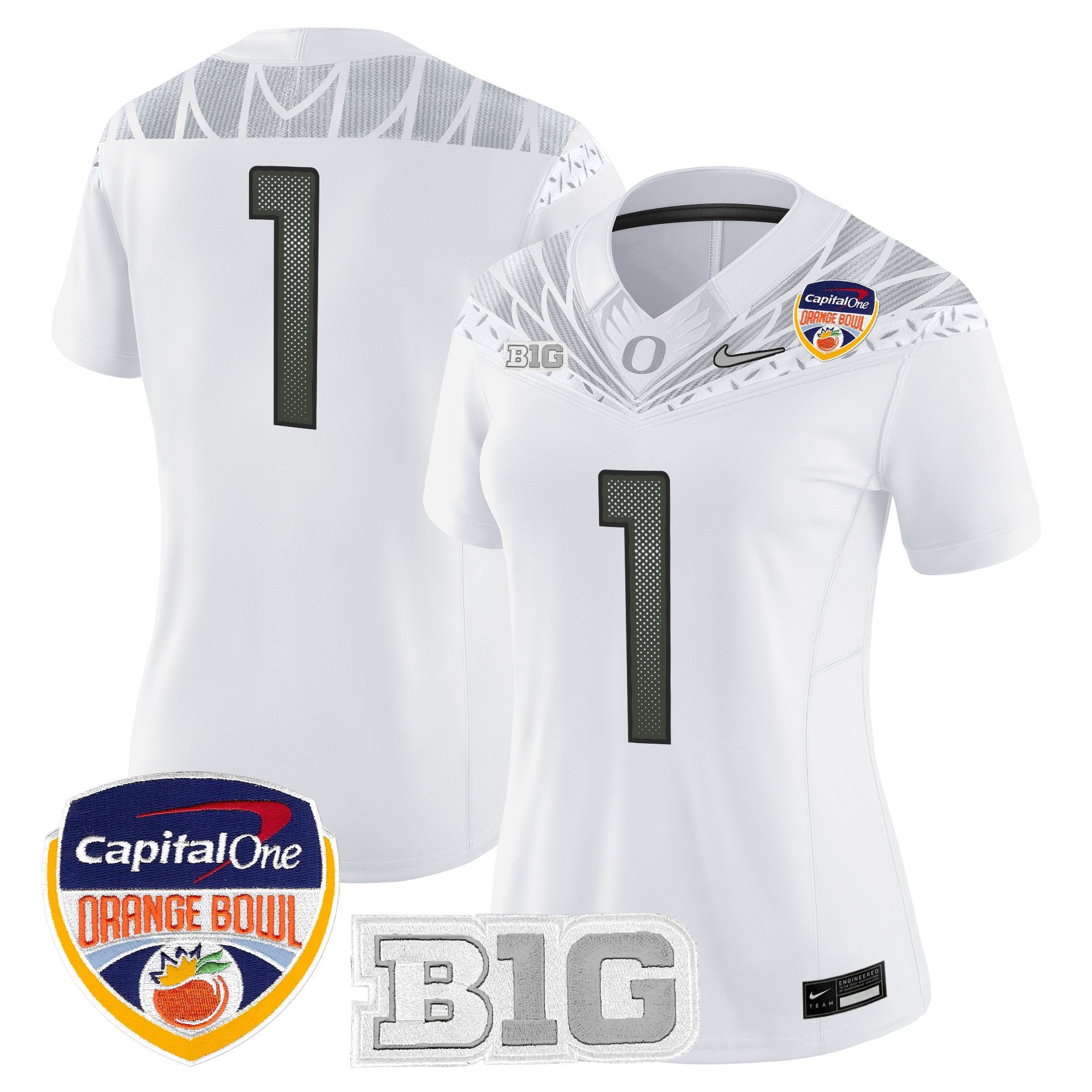 Women's Oregon Ducks 2026 Orange Bowl Vapor Limited Jersey - All Stitched