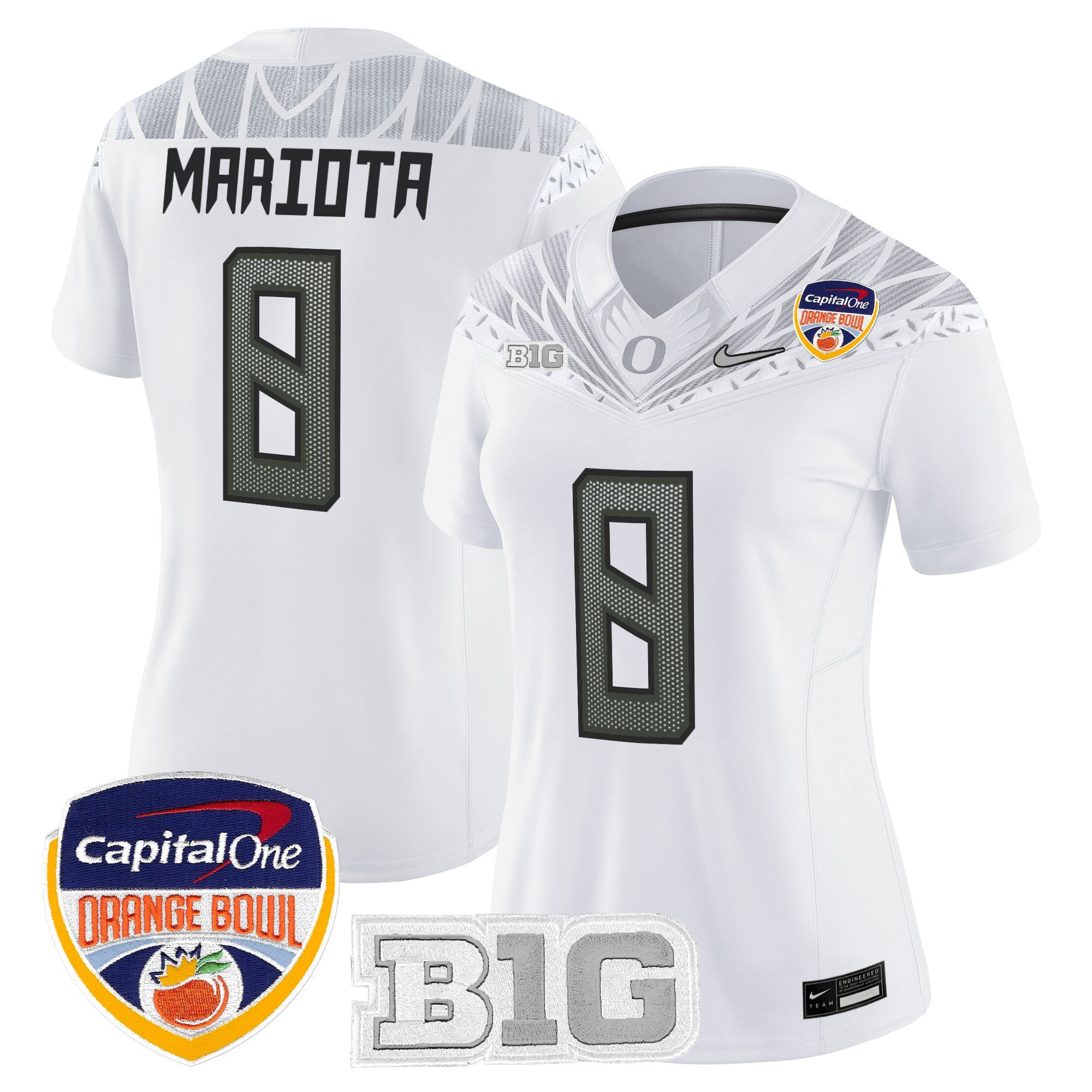 Women's Oregon Ducks 2026 Orange Bowl Vapor Limited Jersey - All Stitched