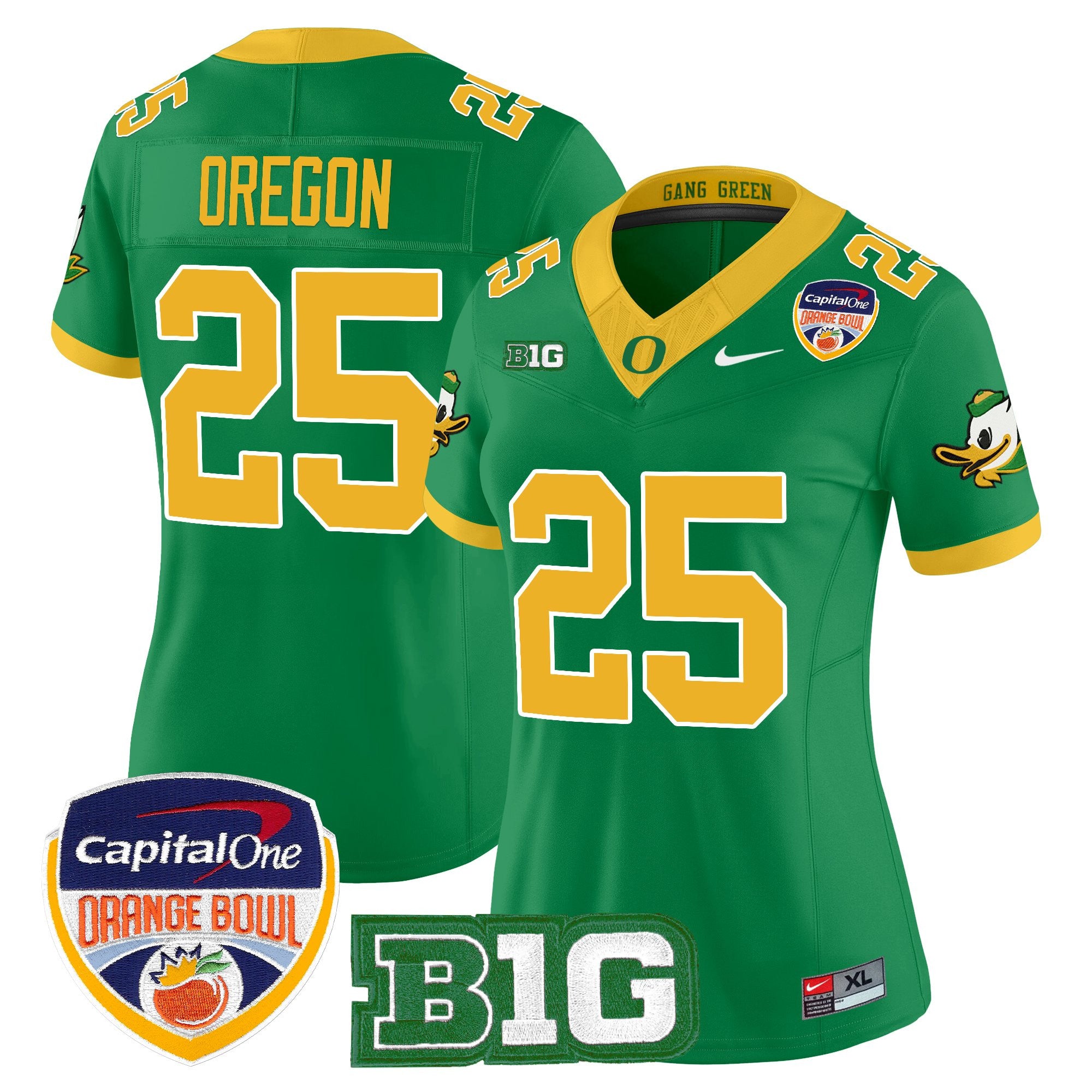 Women's Oregon Ducks 2026 Orange Bowl Vapor Limited Jersey - All Stitched