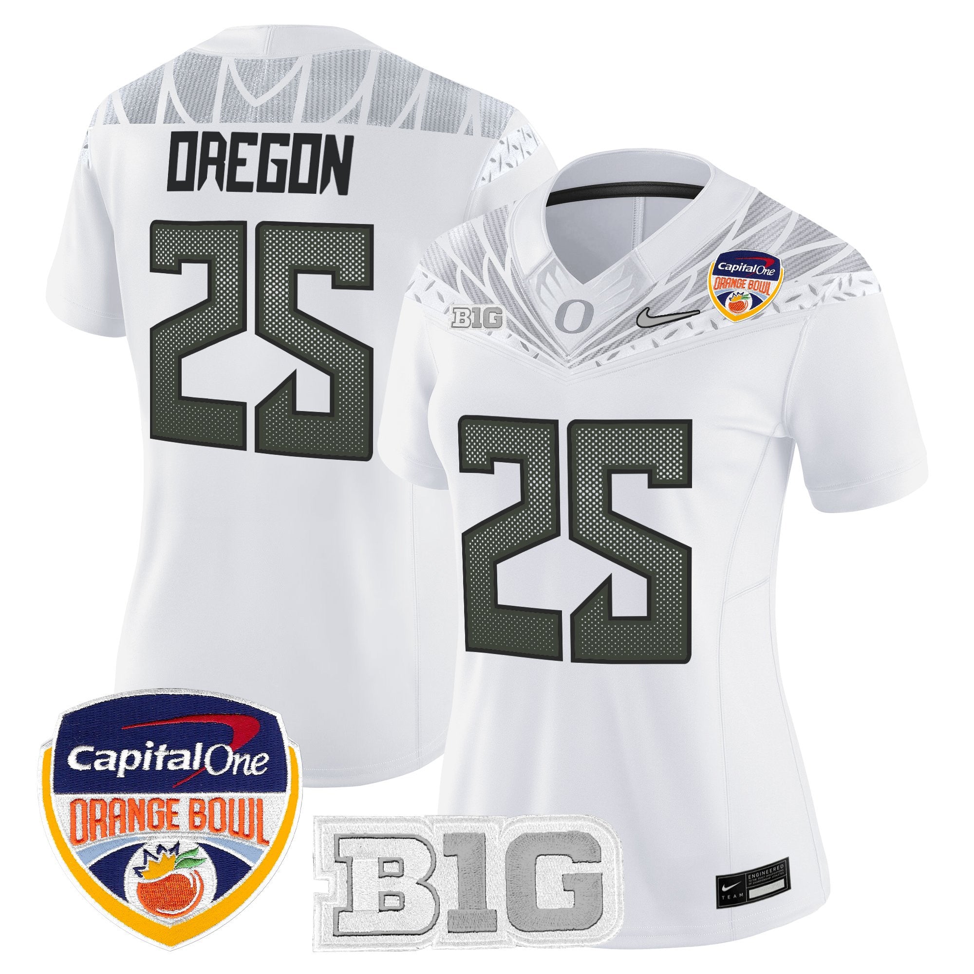 Women's Oregon Ducks 2026 Orange Bowl Vapor Limited Jersey - All Stitched
