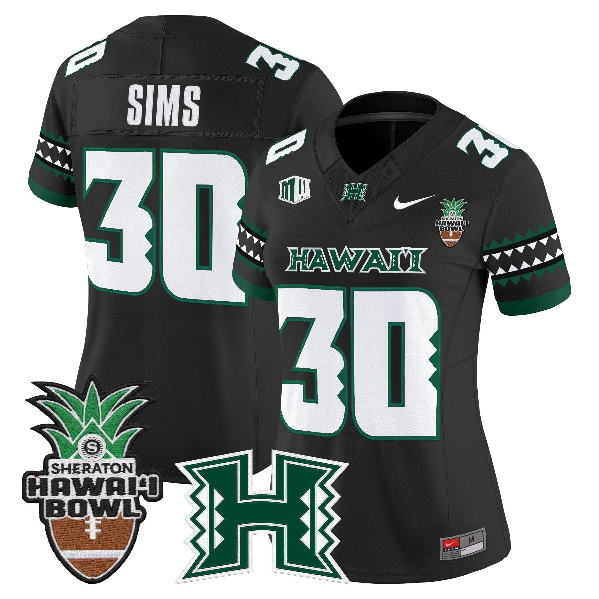 Women's Hawai'i Rainbow Warriors 2025 Hawai'i Bowl Vapor Limited Jersey - All Stitched