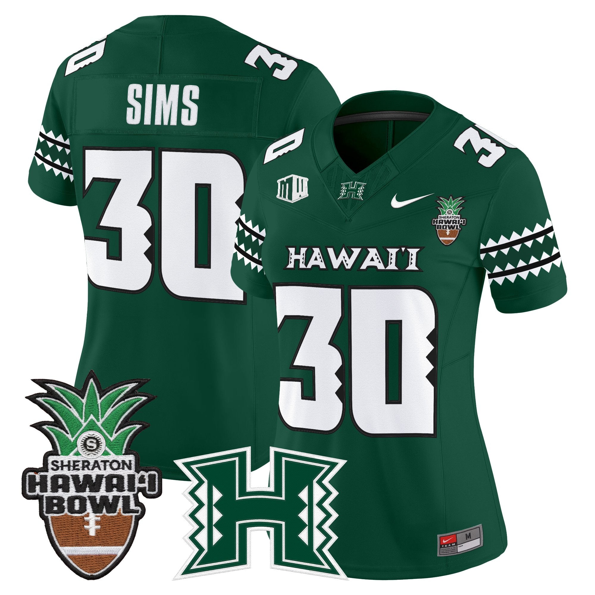Women's Hawai'i Rainbow Warriors 2025 Hawai'i Bowl Vapor Limited Jersey - All Stitched