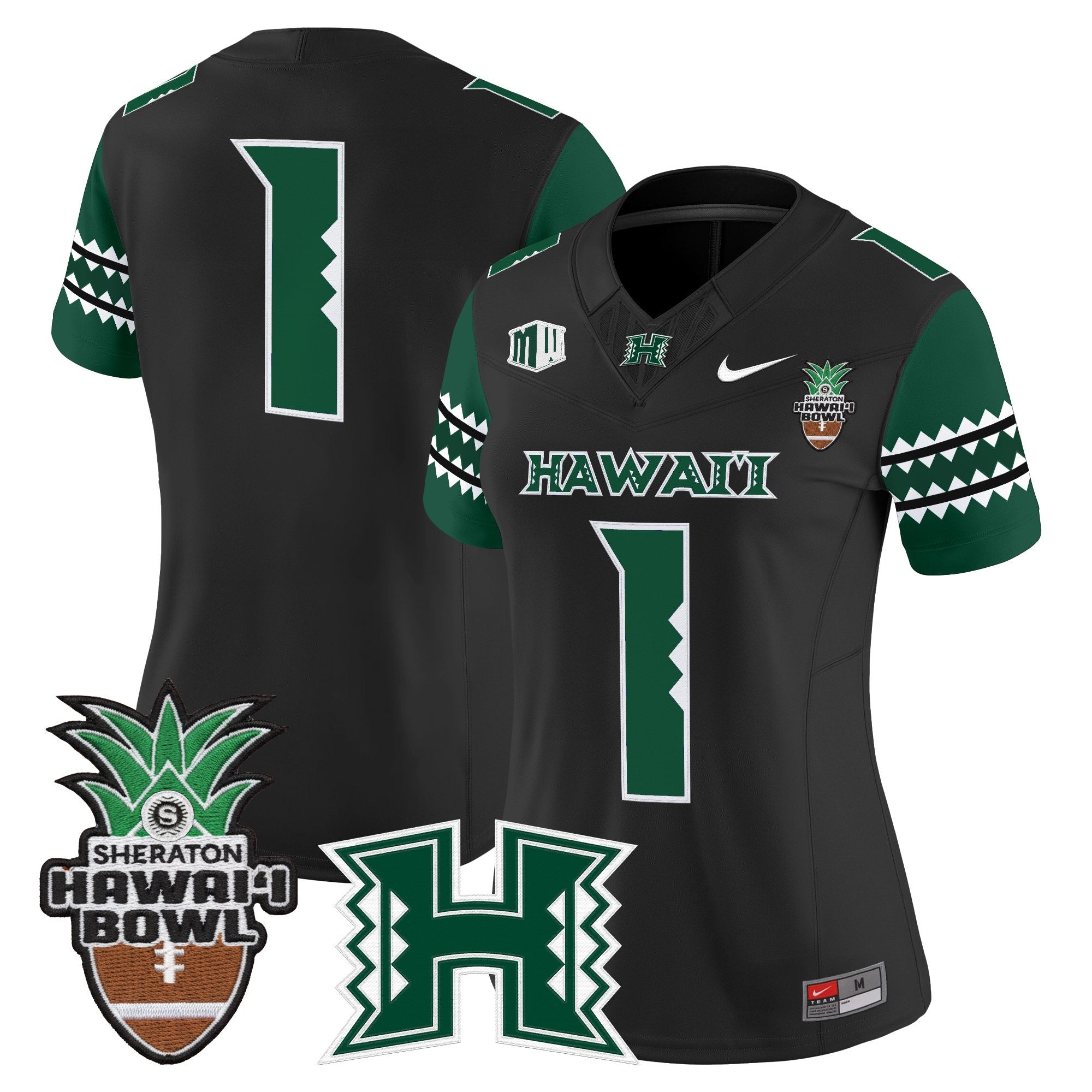 Women's Hawai'i Rainbow Warriors 2025 Hawai'i Bowl Vapor Limited Jersey - All Stitched