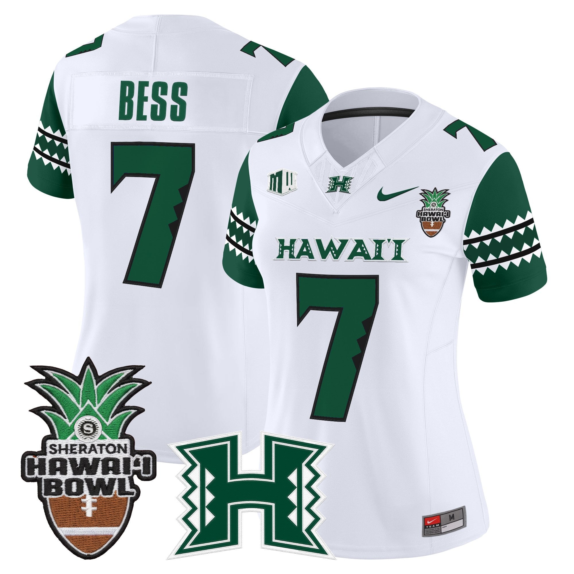 Women's Hawai'i Rainbow Warriors 2025 Hawai'i Bowl Vapor Limited Jersey - All Stitched