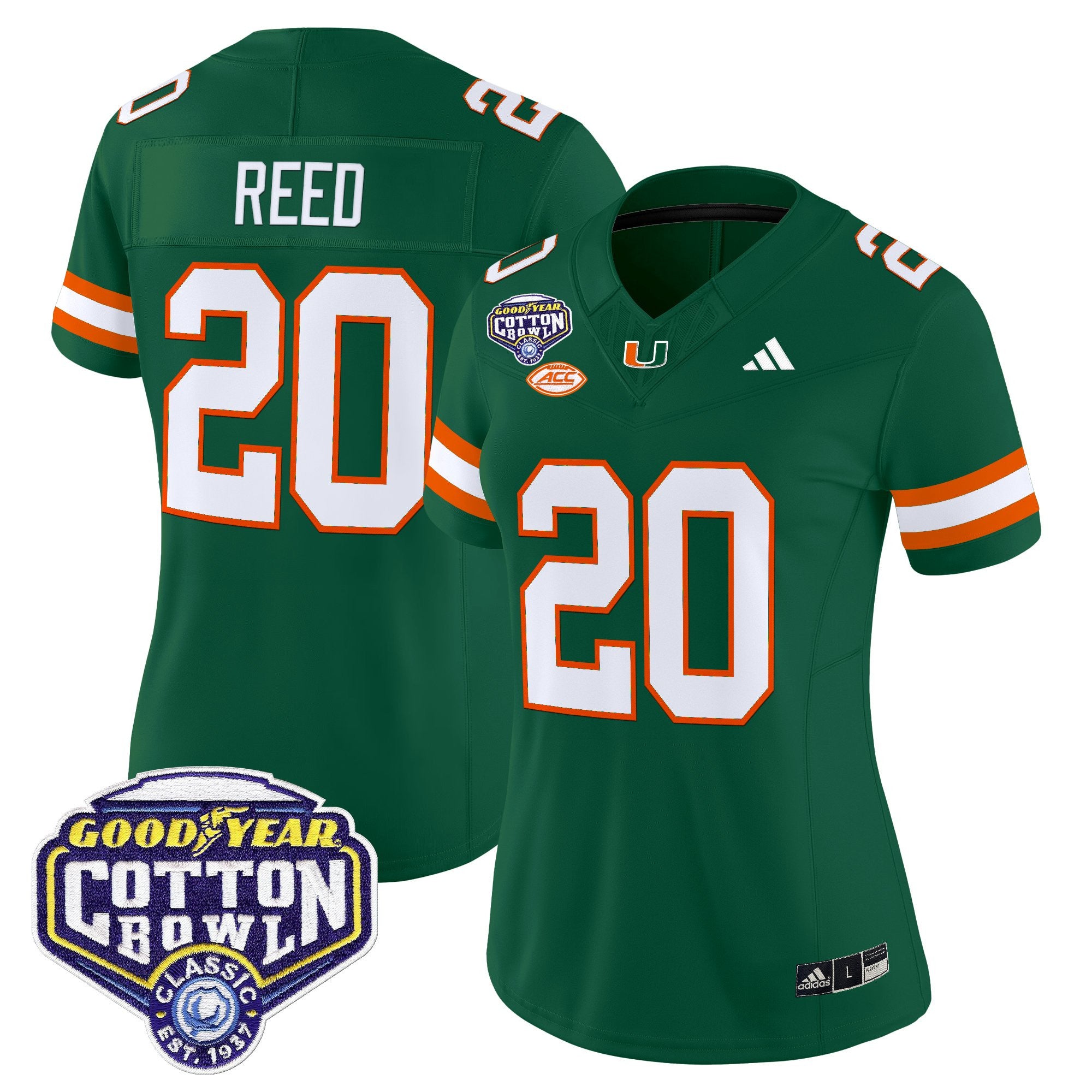 Women's Miami Hurricanes 2025 Cotton Bowl Vapor Limited Jersey - All Stitched