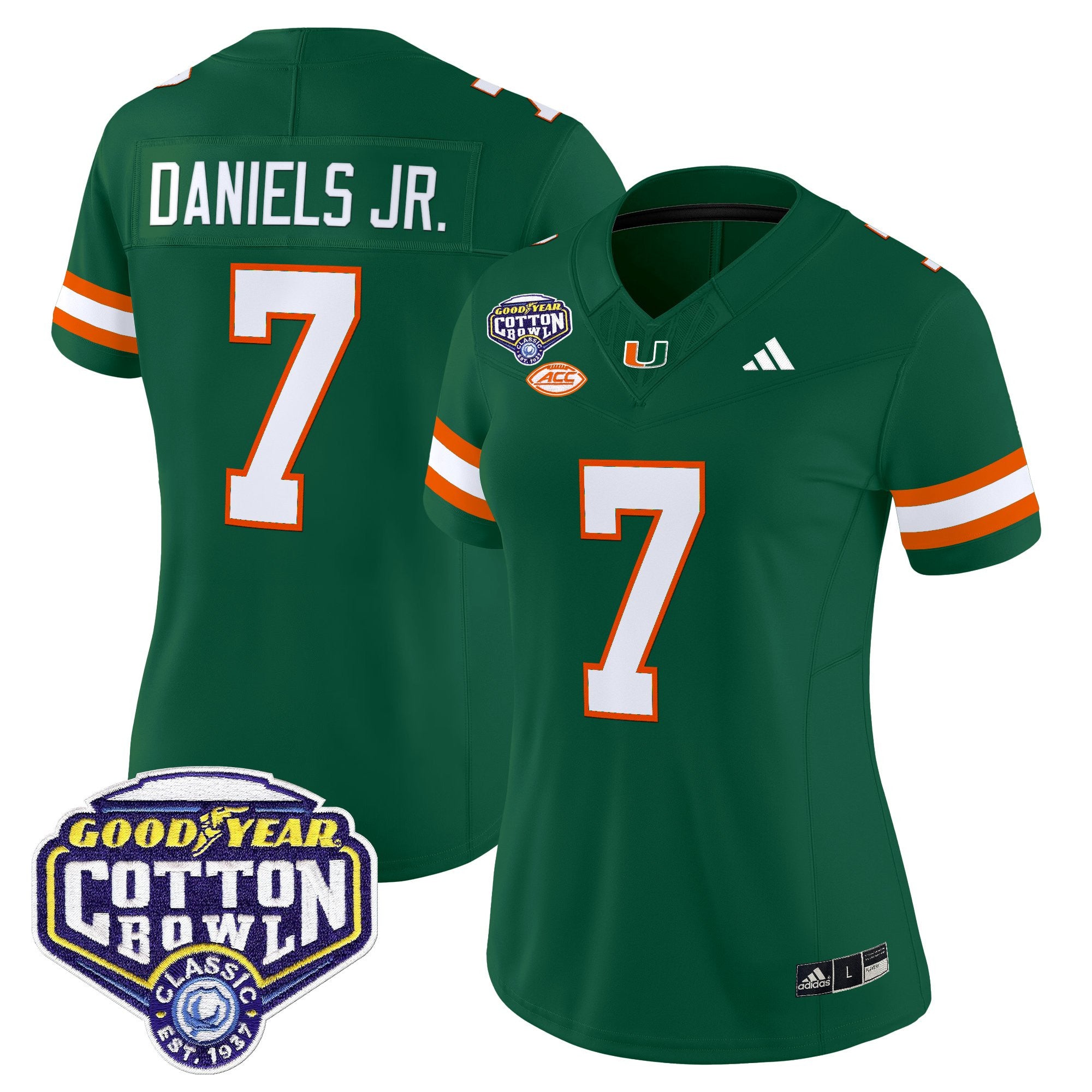 Women's Miami Hurricanes 2025 Cotton Bowl Vapor Limited Jersey - All Stitched